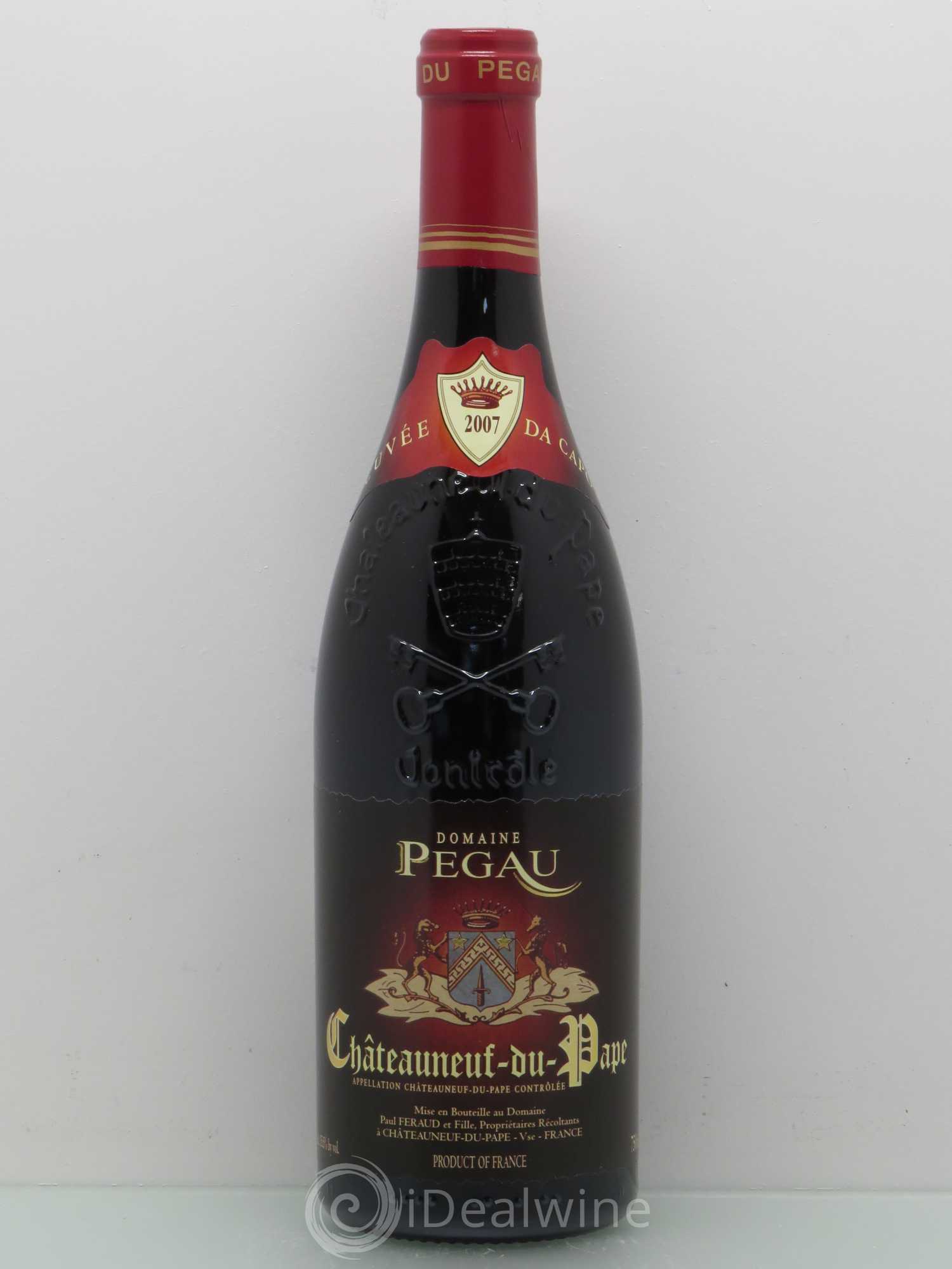 Châteauneuf-du-Pape Domaine du Pégau Cuvée Da Capo Paul et Laurence Féraud 2007 - Lot de 1 bouteille - 0