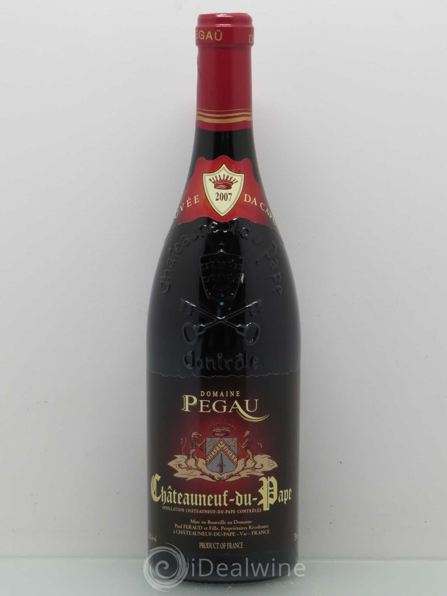 Châteauneuf-du-Pape Domaine du Pégau Cuvée Da Capo Paul et Laurence Féraud 2007 - Lot de 1 bouteille - 0