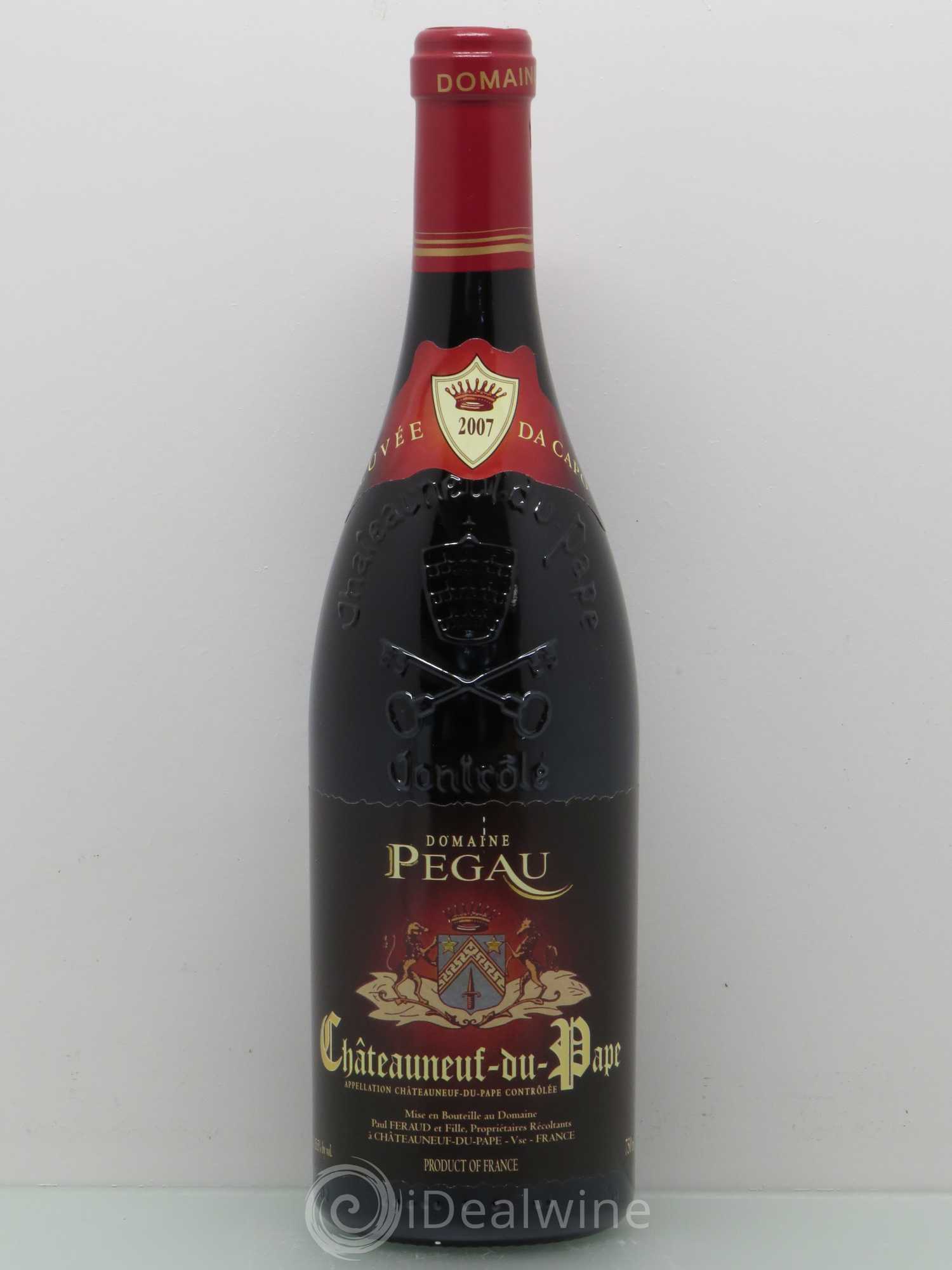 Châteauneuf-du-Pape Domaine du Pégau Cuvée Da Capo Paul et Laurence Féraud 2007 - Lot de 1 bouteille - 0