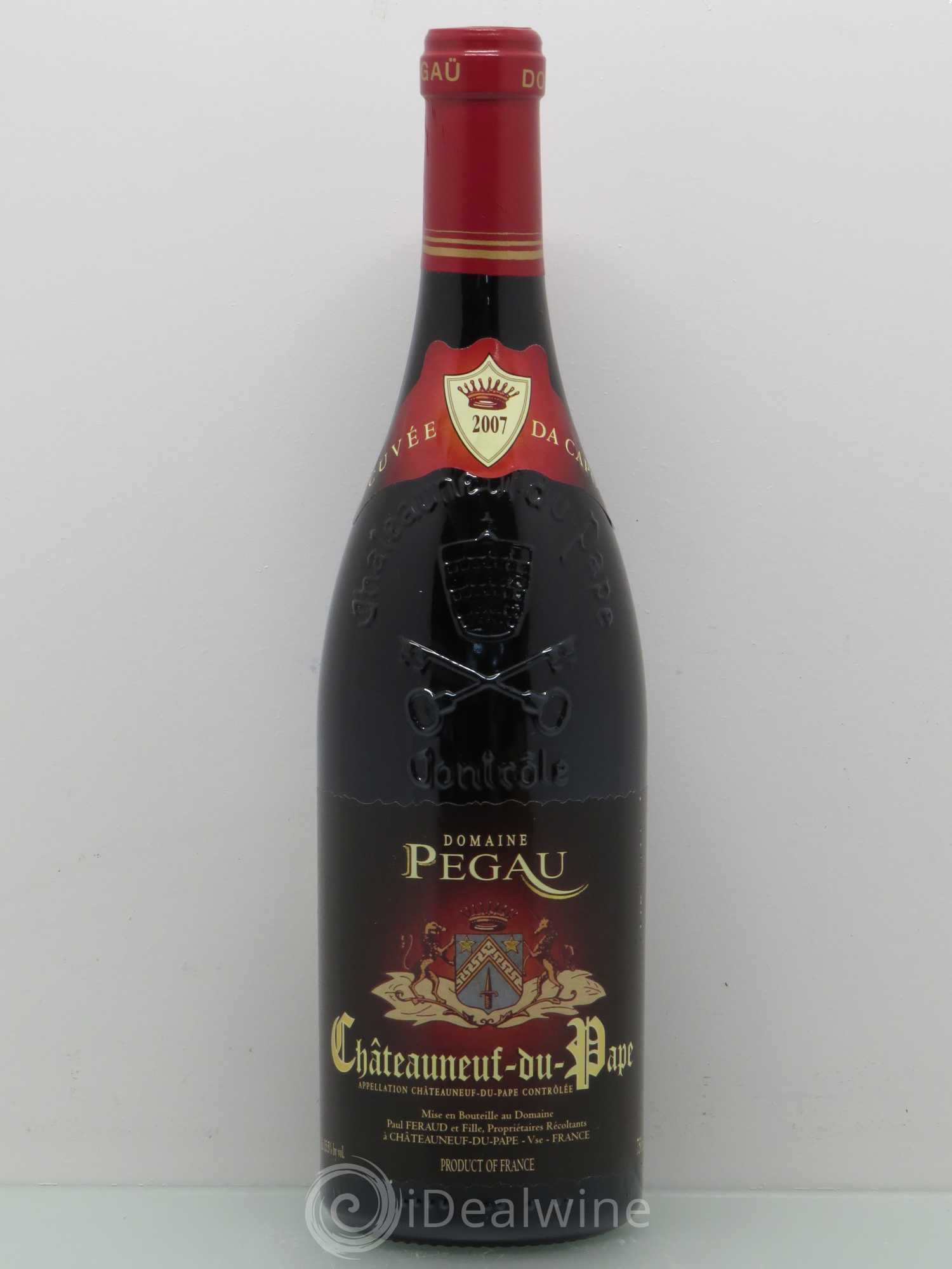Châteauneuf-du-Pape Domaine du Pégau Cuvée Da Capo Paul et Laurence Féraud 2007 - Lot de 1 bouteille - 0