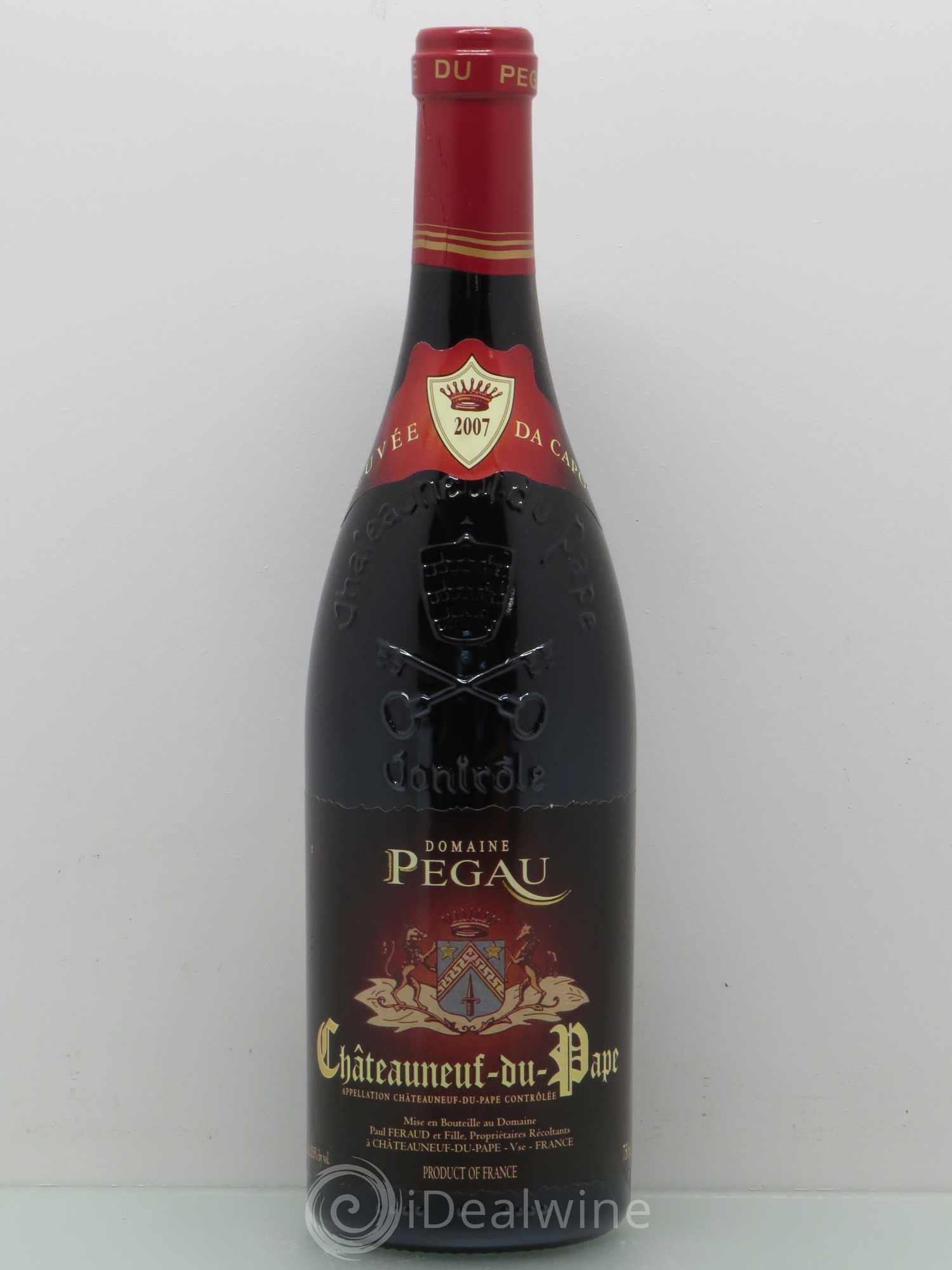 Châteauneuf-du-Pape Domaine du Pégau Cuvée Da Capo Paul et Laurence Féraud 2007 - Lot de 1 bouteille - 0