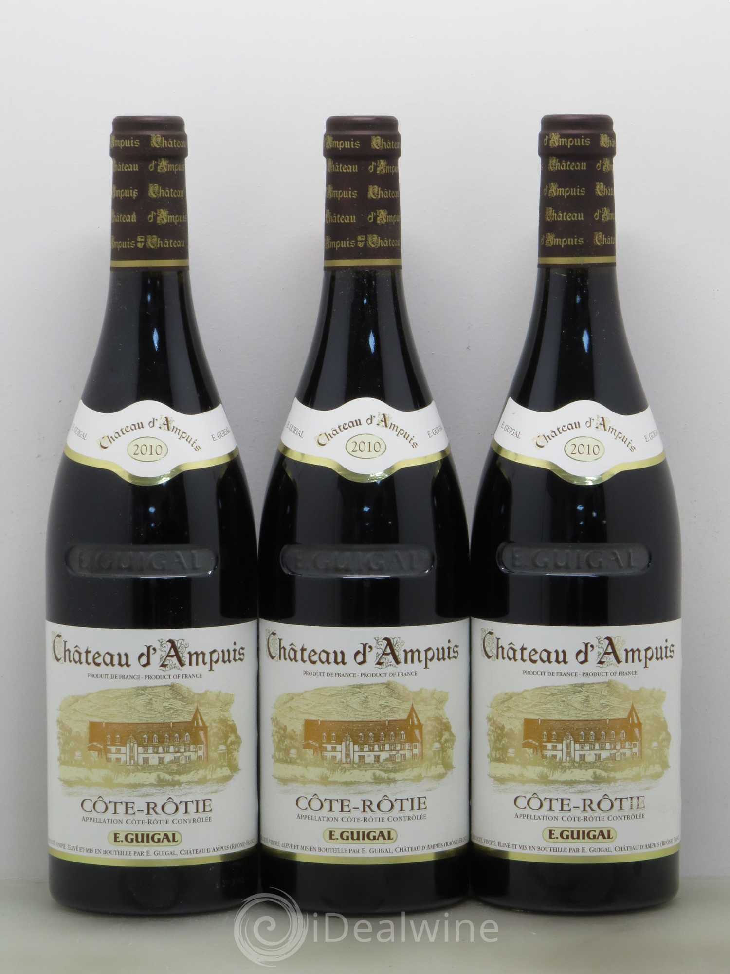 Côte-Rôtie Château d'Ampuis Guigal 2010 - Lot de 3 bouteilles - 0