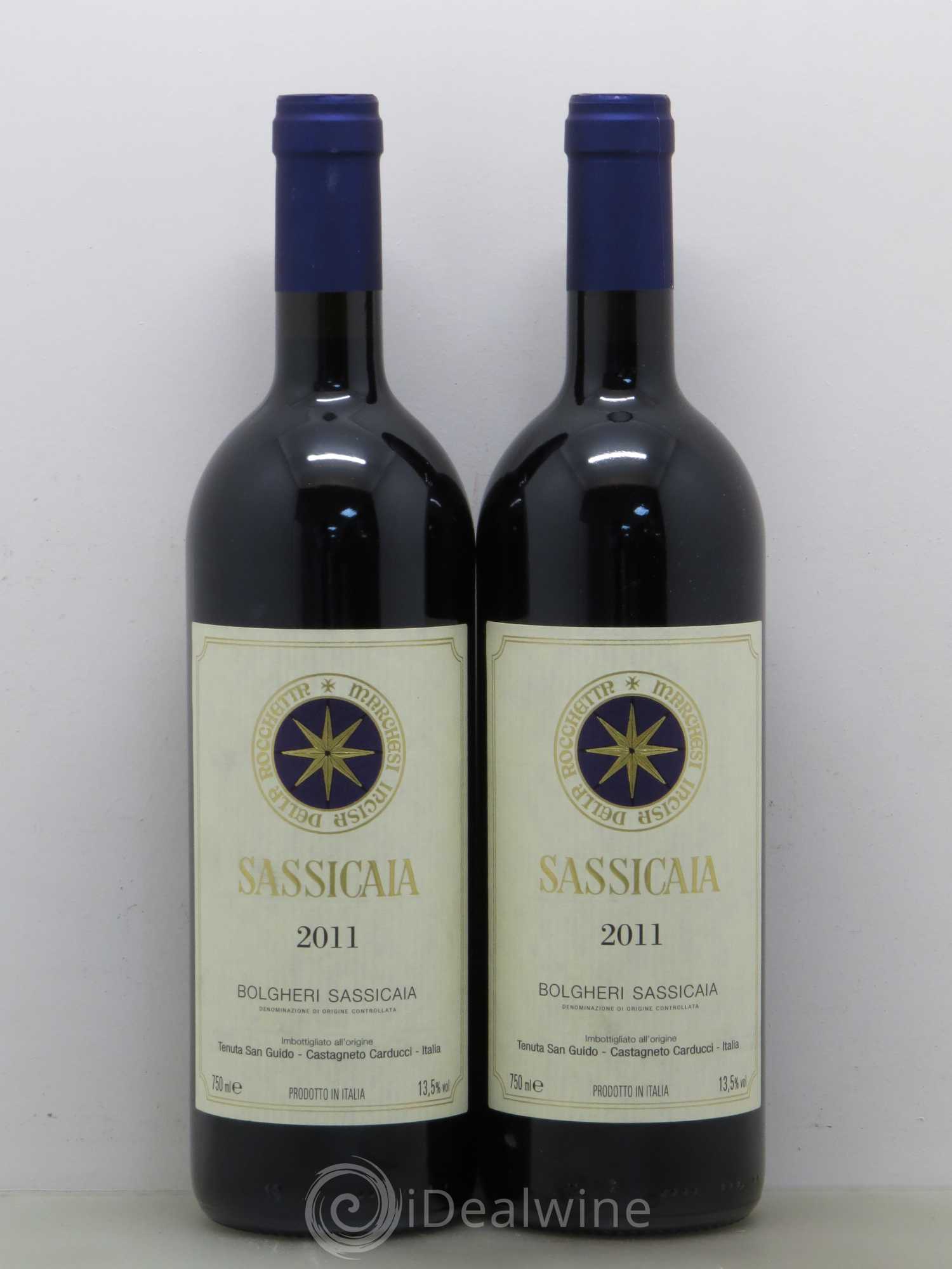Bolgheri DOC Sassicaia Tenuta San Guido 2011 - Lot de 2 bouteilles - 0