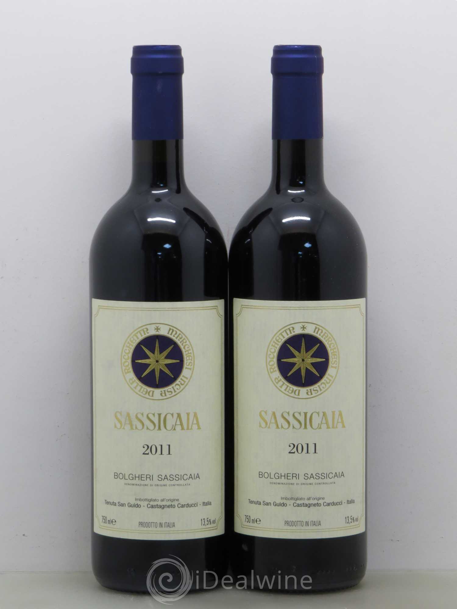 Bolgheri DOC Sassicaia Tenuta San Guido 2011 - Lot de 2 bouteilles - 0