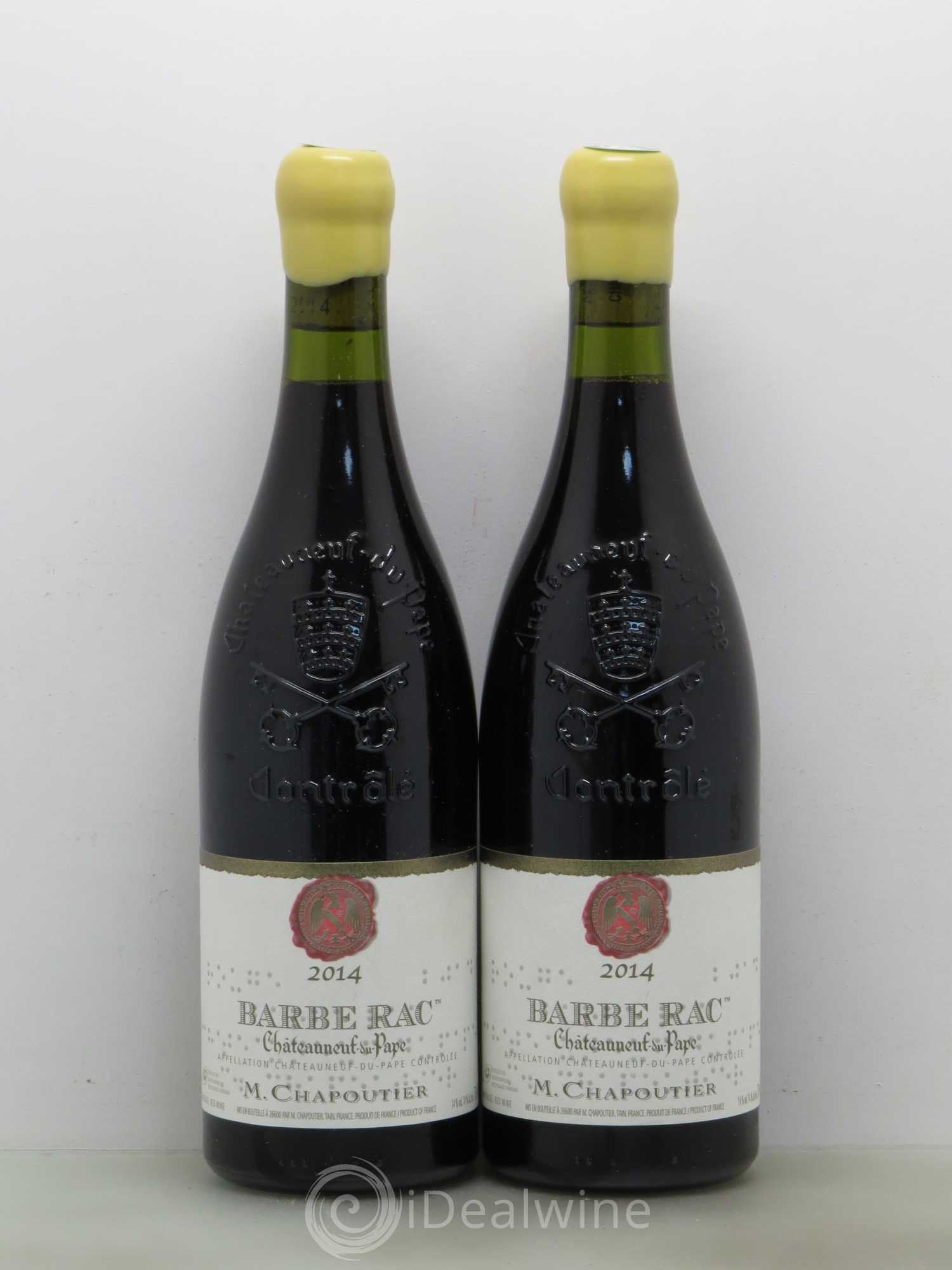 Châteauneuf-du-Pape Barbe Rac Chapoutier 2014 - Lot de 2 bouteilles - 0
