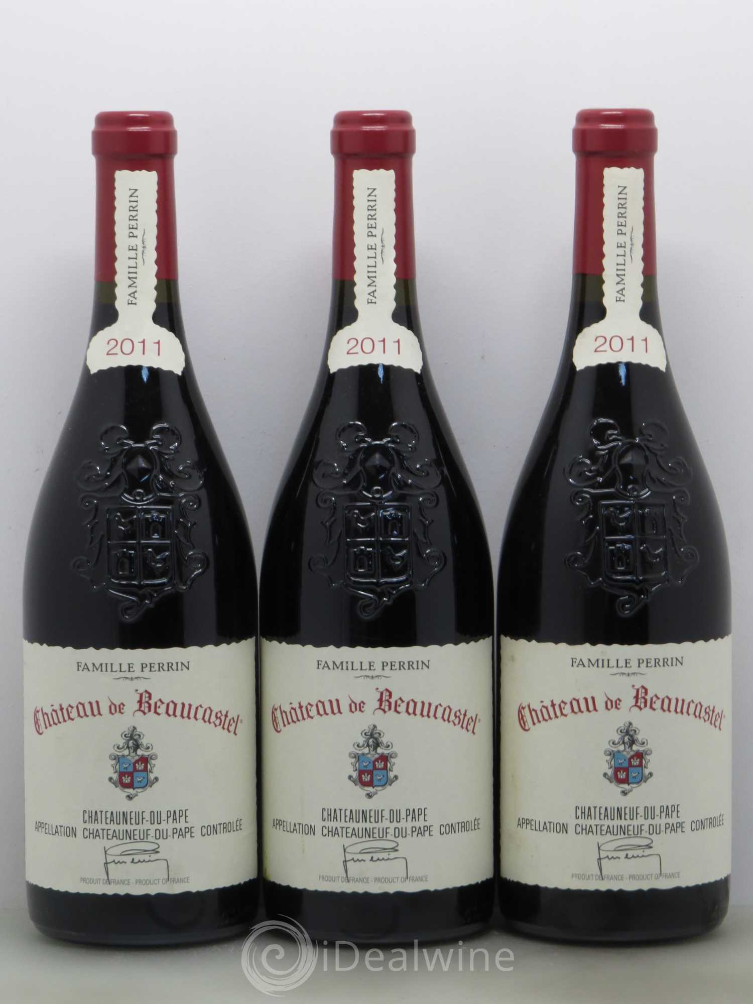Châteauneuf-du-Pape Château de Beaucastel Famille Perrin 2011 - Lot de 3 bouteilles - 0