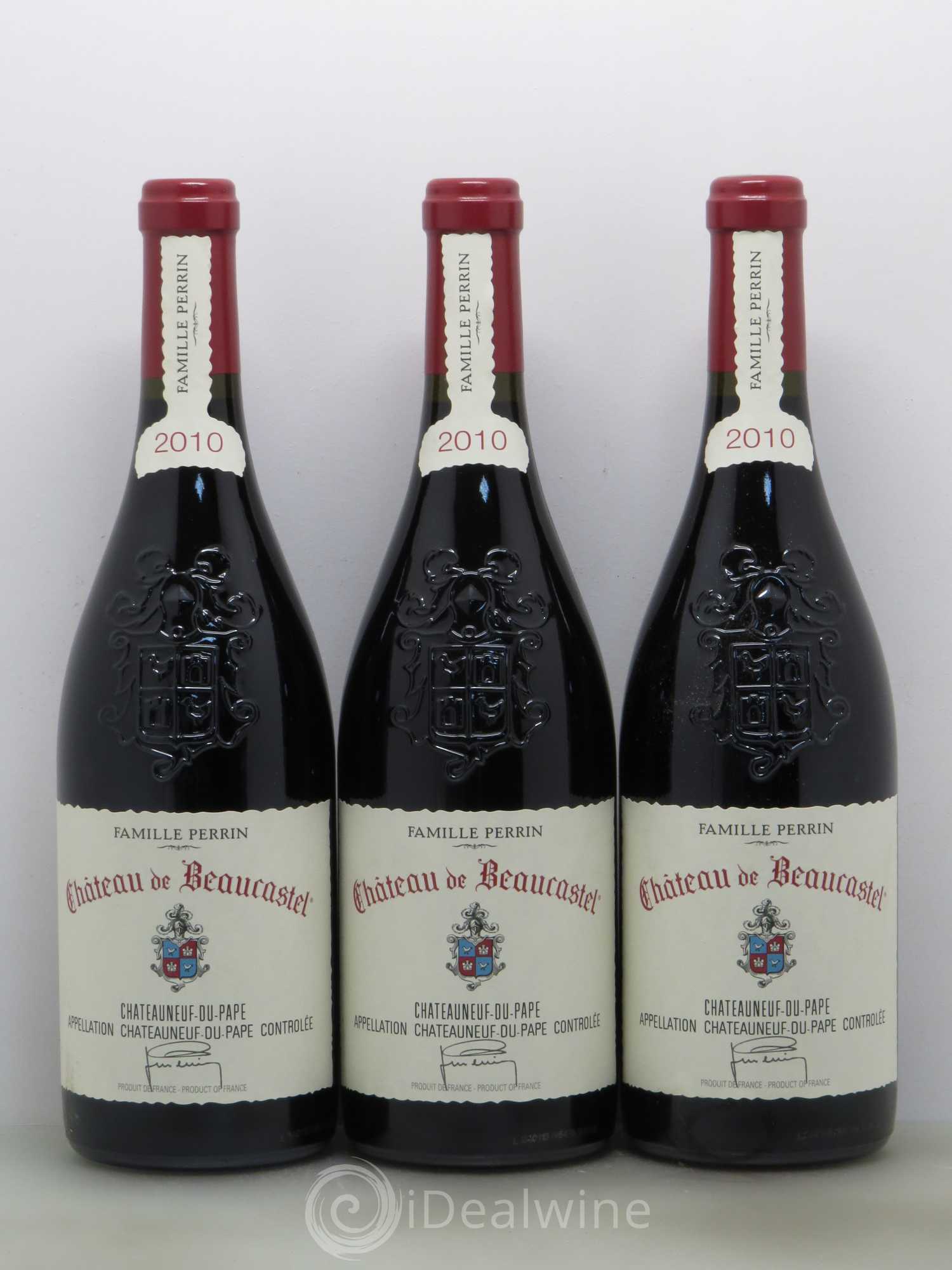 Châteauneuf-du-Pape Château de Beaucastel Famille Perrin 2010 - Lot de 3 bouteilles - 0