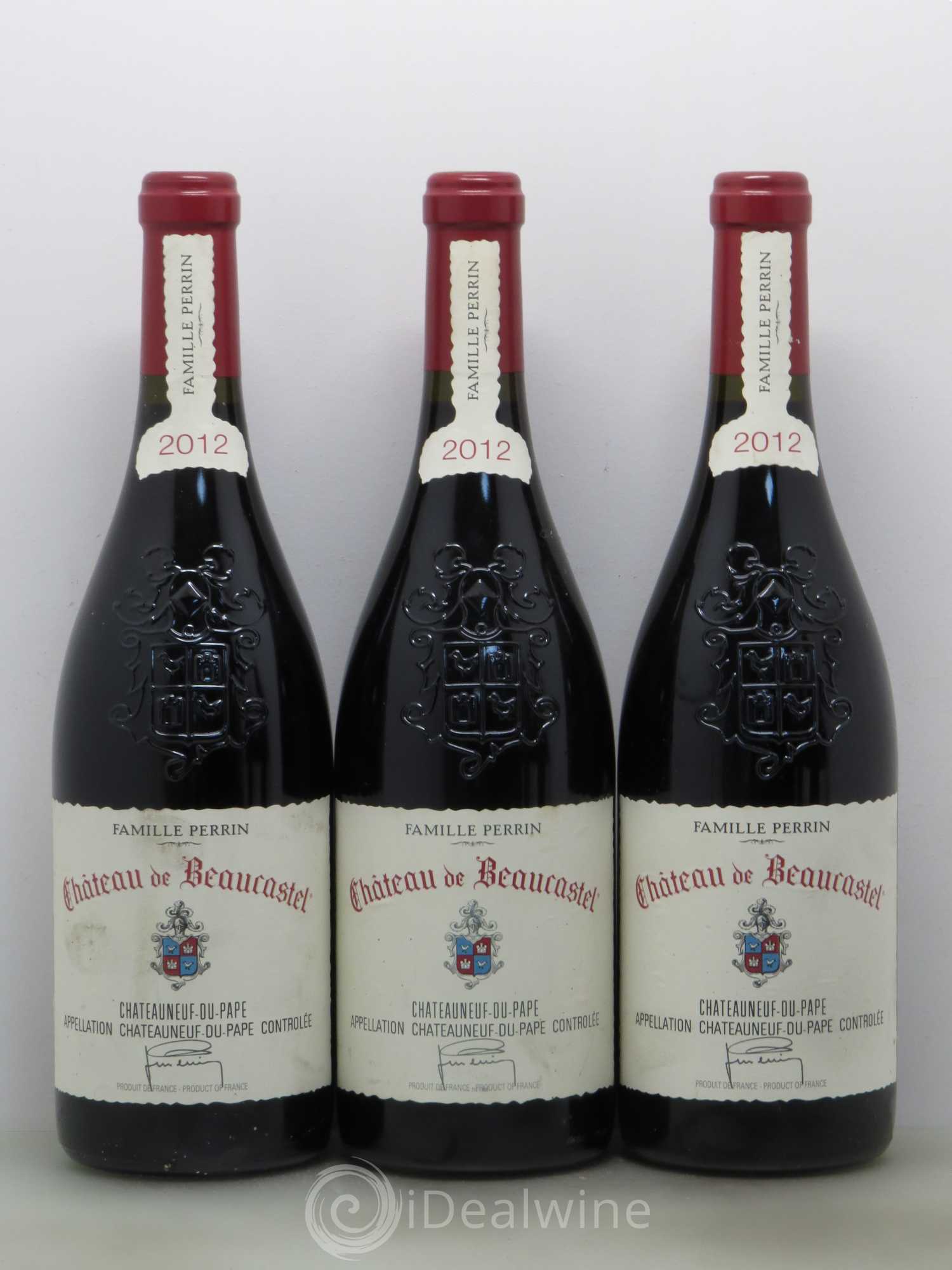 Châteauneuf-du-Pape Château de Beaucastel Famille Perrin 2012 - Lot de 3 bouteilles - 0