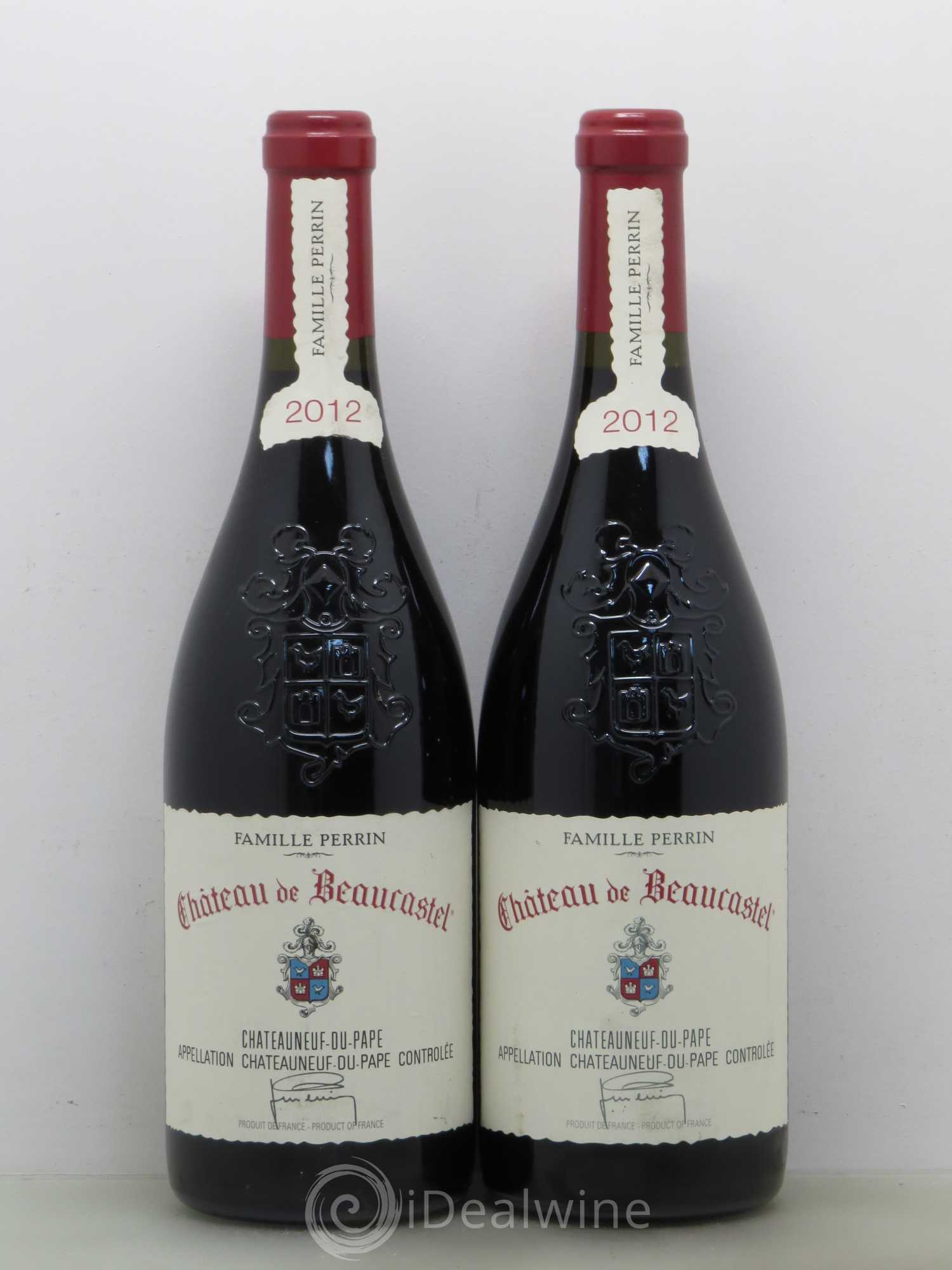 Châteauneuf-du-Pape Château de Beaucastel Famille Perrin 2012 - Lot de 2 bouteilles - 0