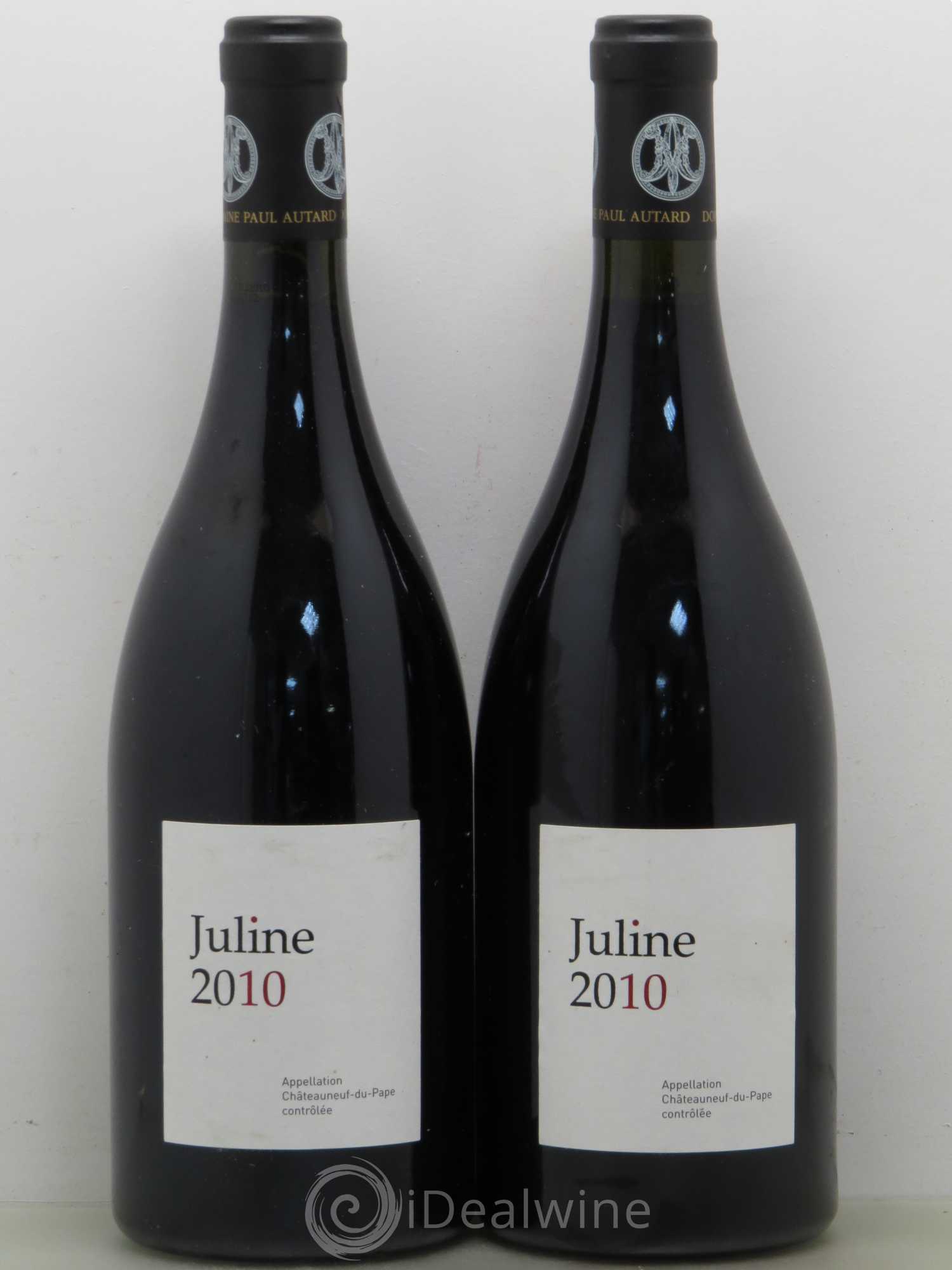 Châteauneuf-du-Pape Domaine Paul Autard La Juline 2010 - Posten von 2 Flaschen - 0