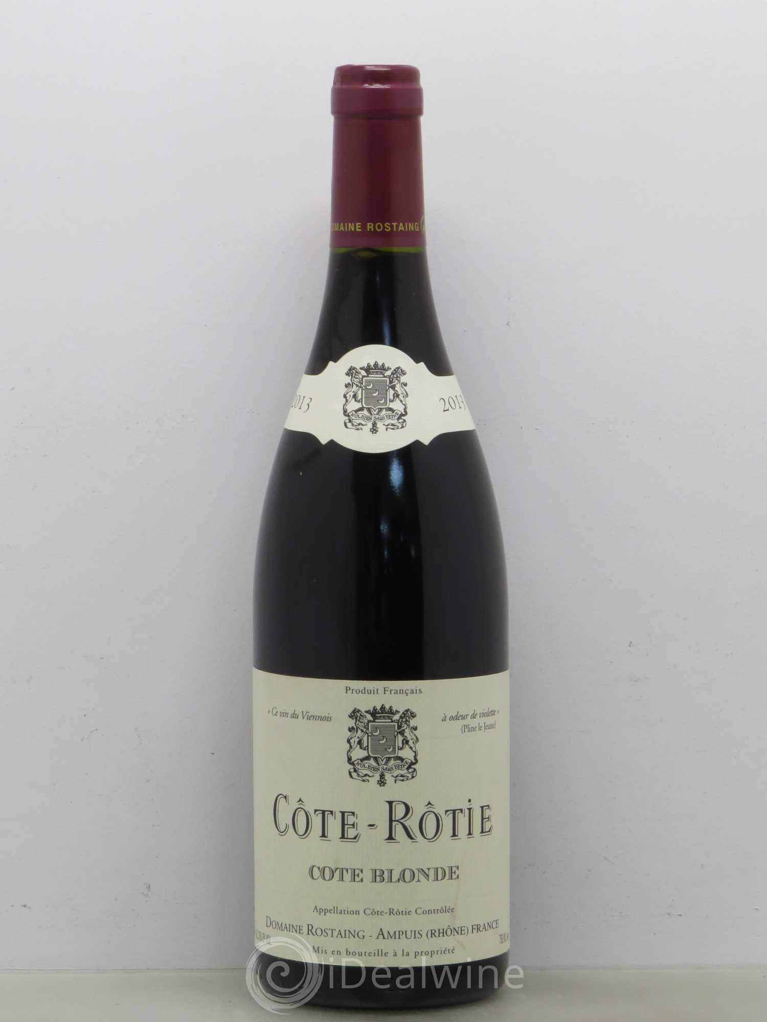 Côte-Rôtie Côte Blonde René Rostaing 2013 - Posten von 1 Flasche - 0