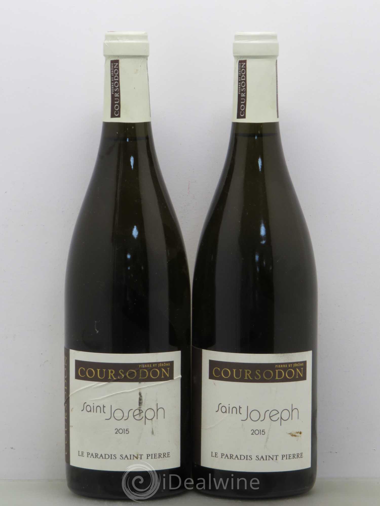 Saint-Joseph Le Paradis Saint-Pierre Pierre et Jérôme Coursodon 2015 - Lot de 2 bouteilles - 0