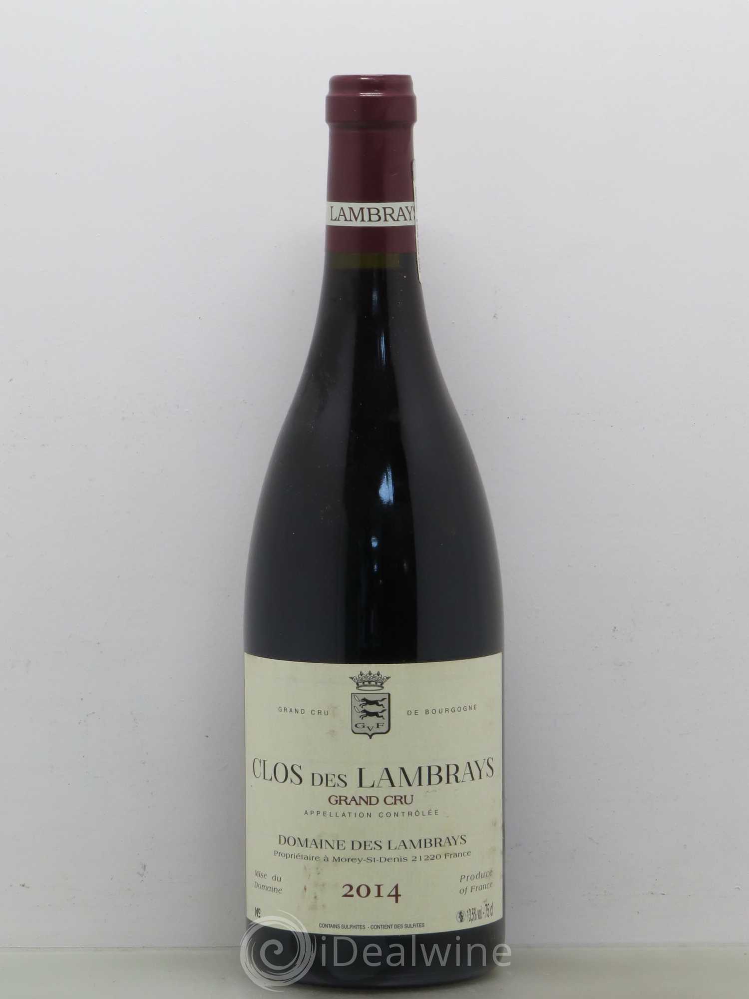 Clos des Lambrays Grand Cru Domaine des Lambrays 2014 - Lot de 1 bouteille - 0