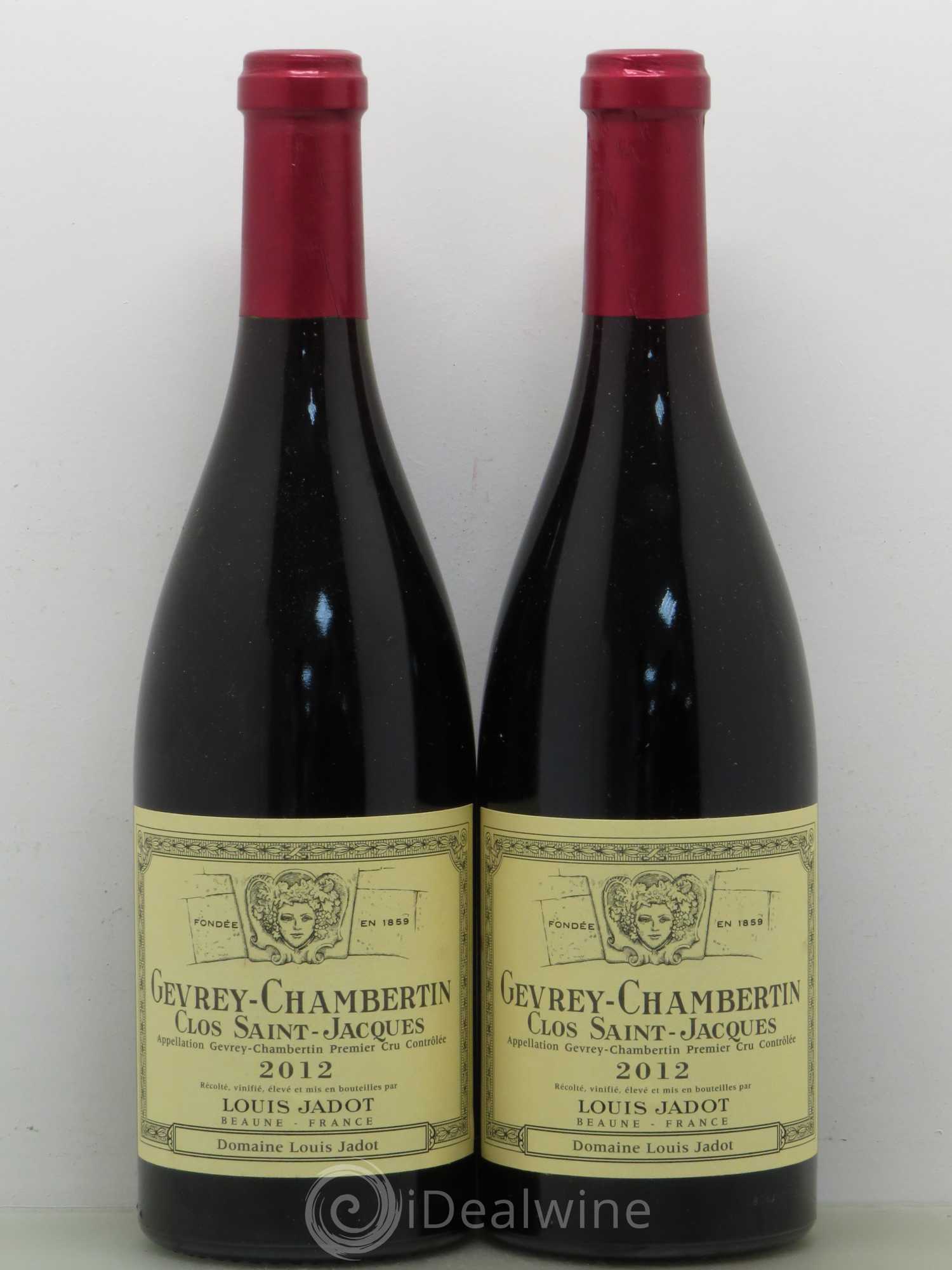 Gevrey-Chambertin 1er Cru Clos Saint Jacques Domaine Louis Jadot 2012 - Lot de 2 bouteilles - 0