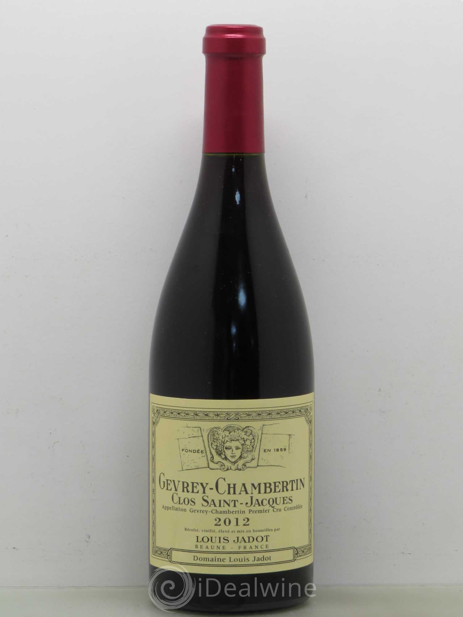 Gevrey-Chambertin 1er Cru Clos Saint Jacques Domaine Louis Jadot 2012 - Lot de 1 bouteille - 0
