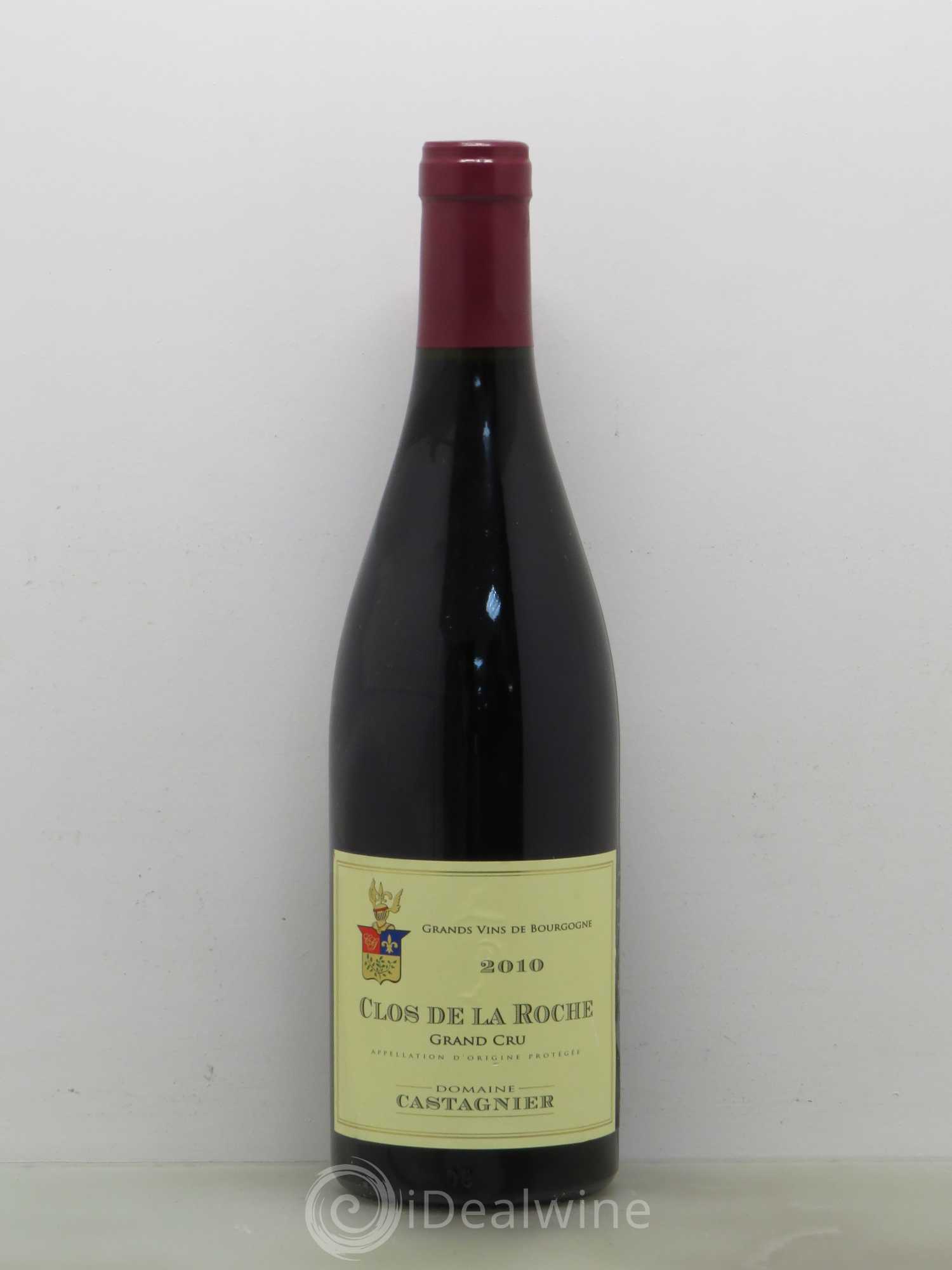 Clos de la Roche Grand Cru Domaine Castagnier 2010 - Lot de 1 bouteille - 0