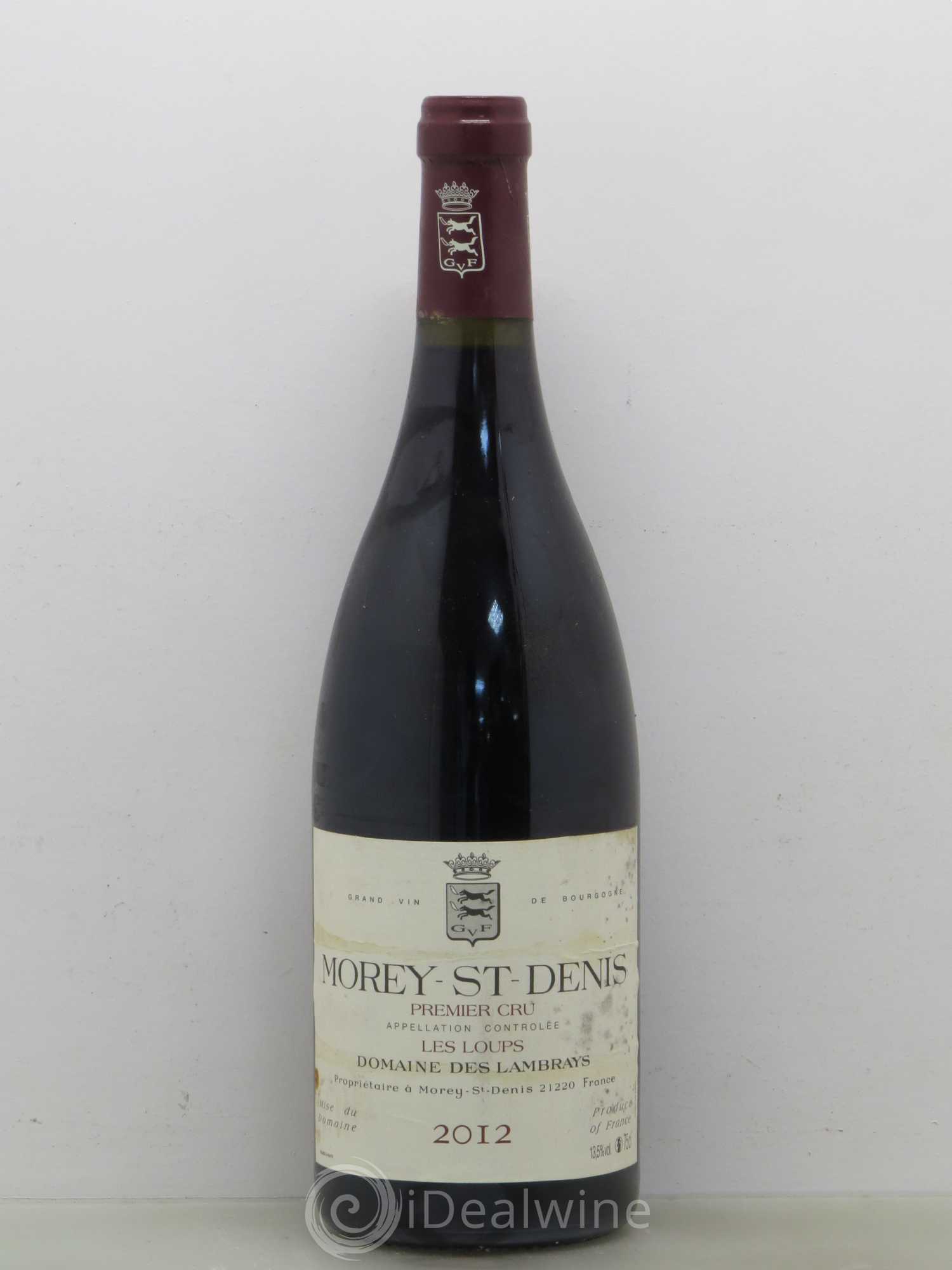 Morey-Saint-Denis 1er Cru Les Loups Domaine des Lambrays 2012 - Lot de 1 bouteille - 0
