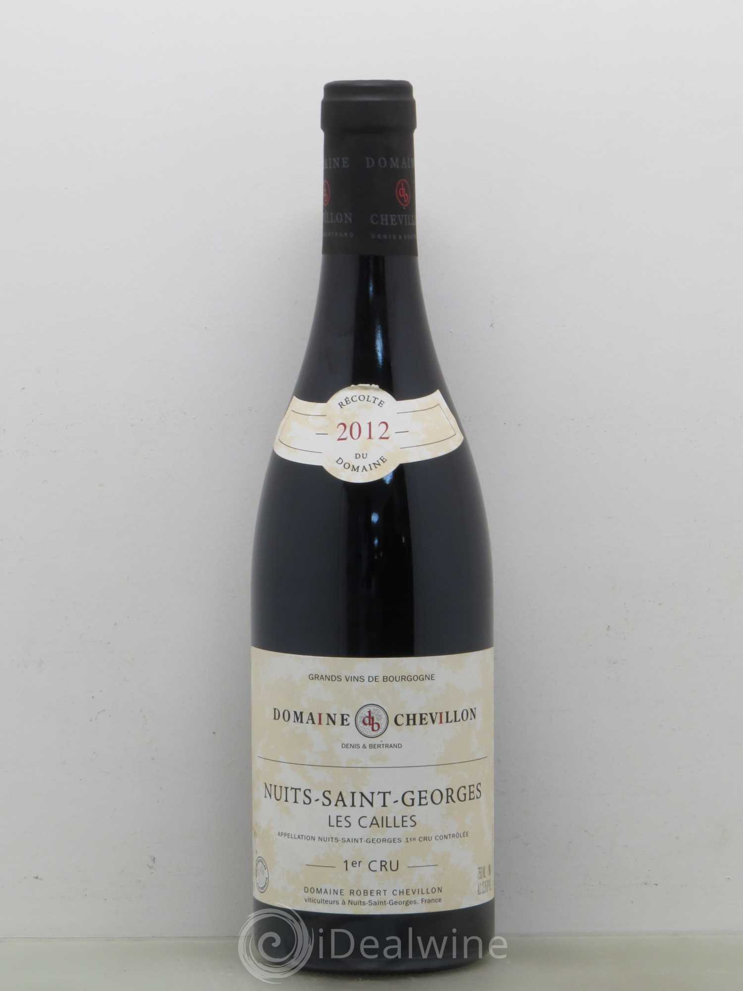 Nuits-Saint-Georges 1er Cru Les Cailles Robert Chevillon 2012 - Lot de 1 bouteille - 0