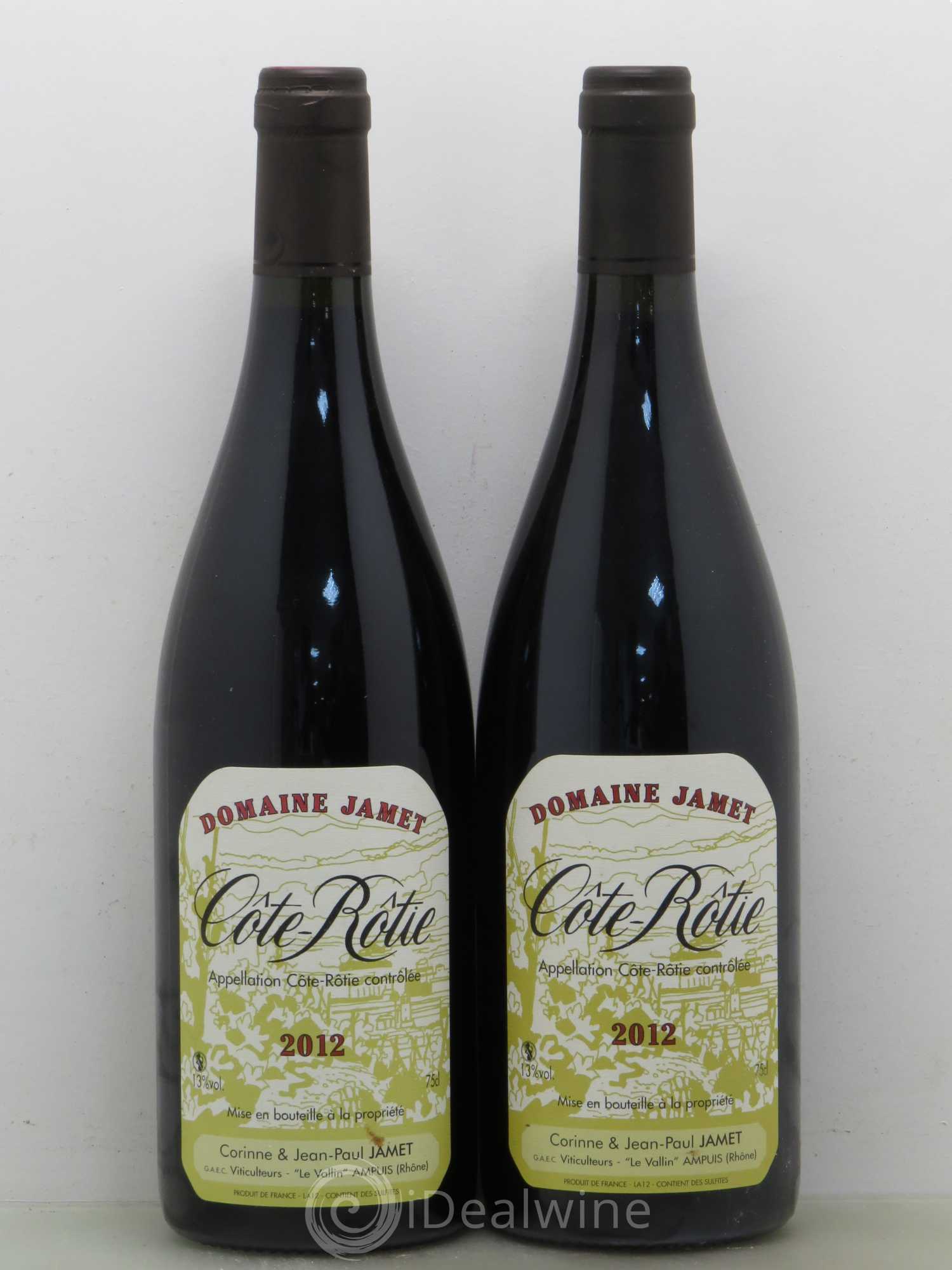 Côte-Rôtie Jamet (Domaine) 2012 - Lot de 2 bouteilles - 0