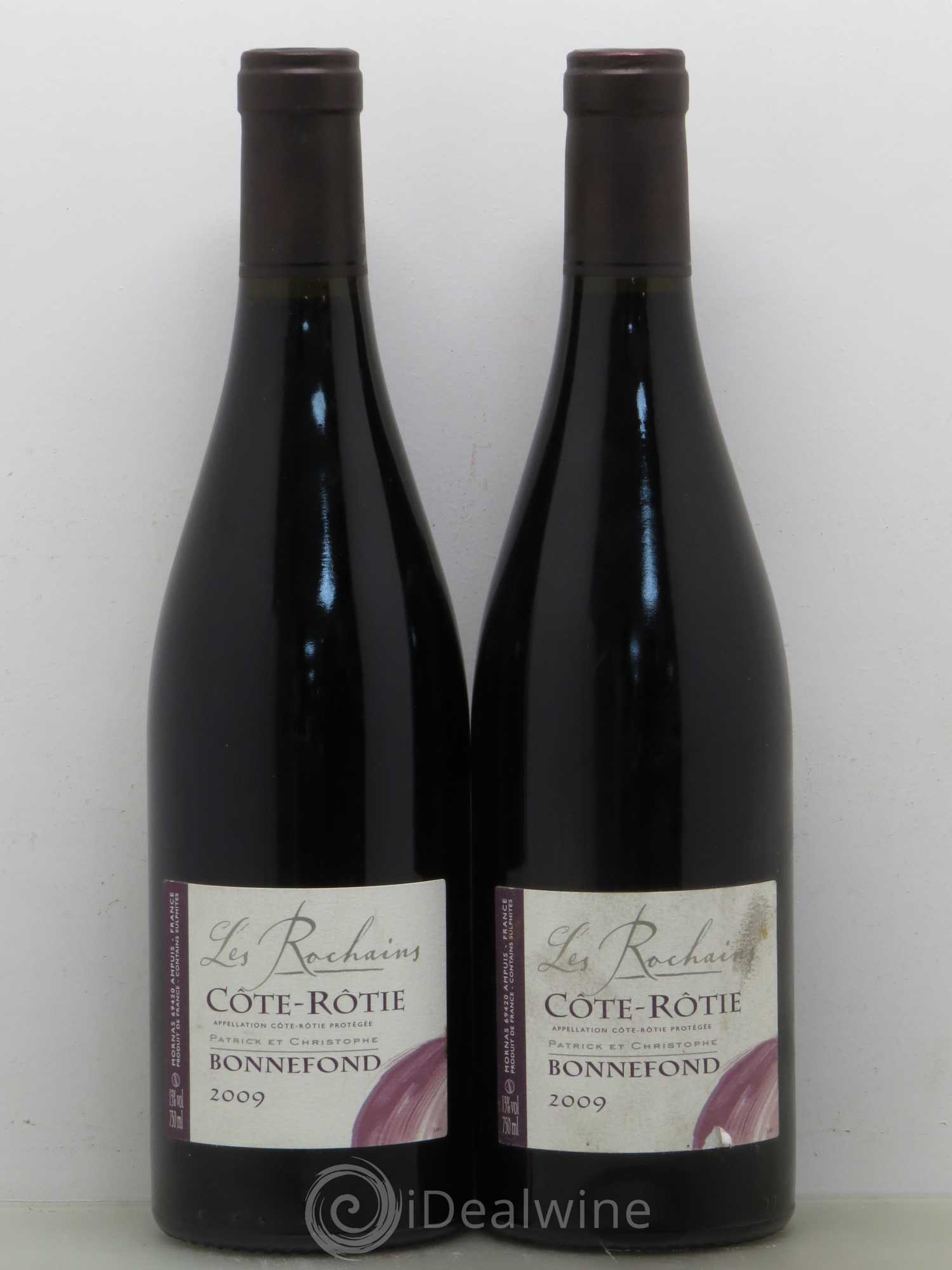 Côte-Rôtie Les Rochains Domaine Bonnefond 2009 - Lot de 2 bouteilles - 0