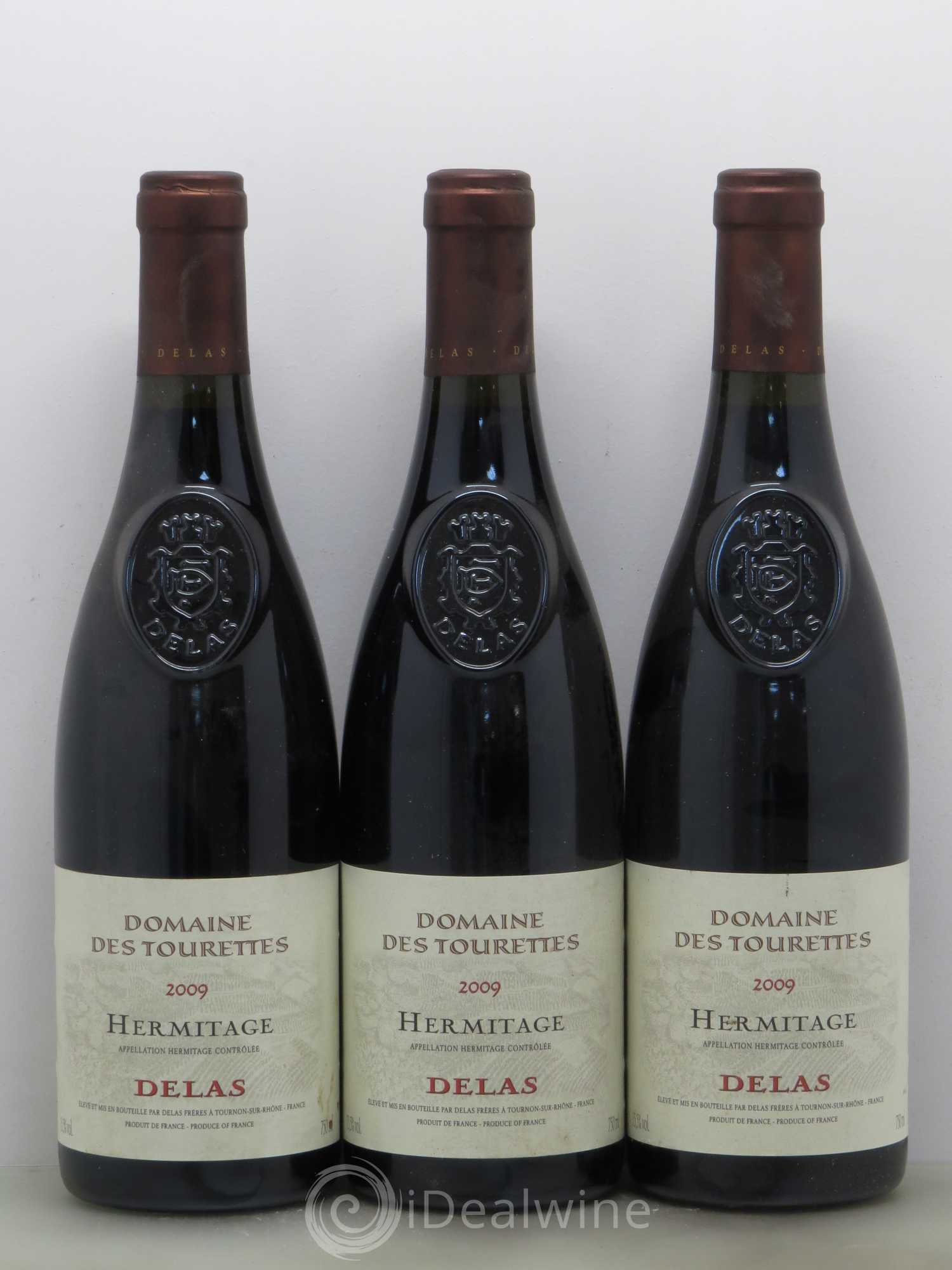 Hermitage Marquise de la Tourette Delas Frères 2009 - Lot de 3 bouteilles - 0