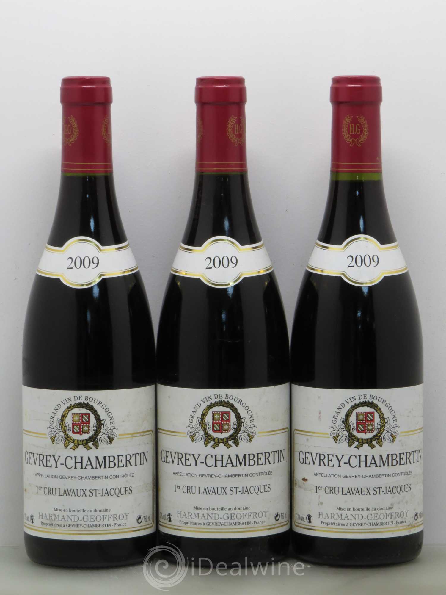 Gevrey-Chambertin 1er Cru Lavaux Saint Jacques Harmand-Geoffroy (Domaine) 2009 - Lot de 3 bouteilles - 0