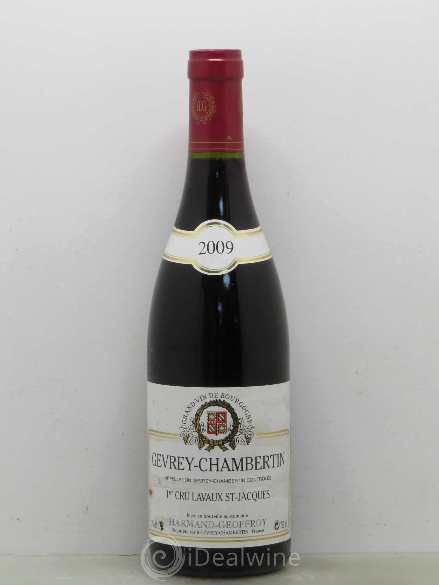 Gevrey-Chambertin 1er Cru Lavaux Saint Jacques Harmand-Geoffroy (Domaine) 2009 - Lot de 1 bouteille - 0
