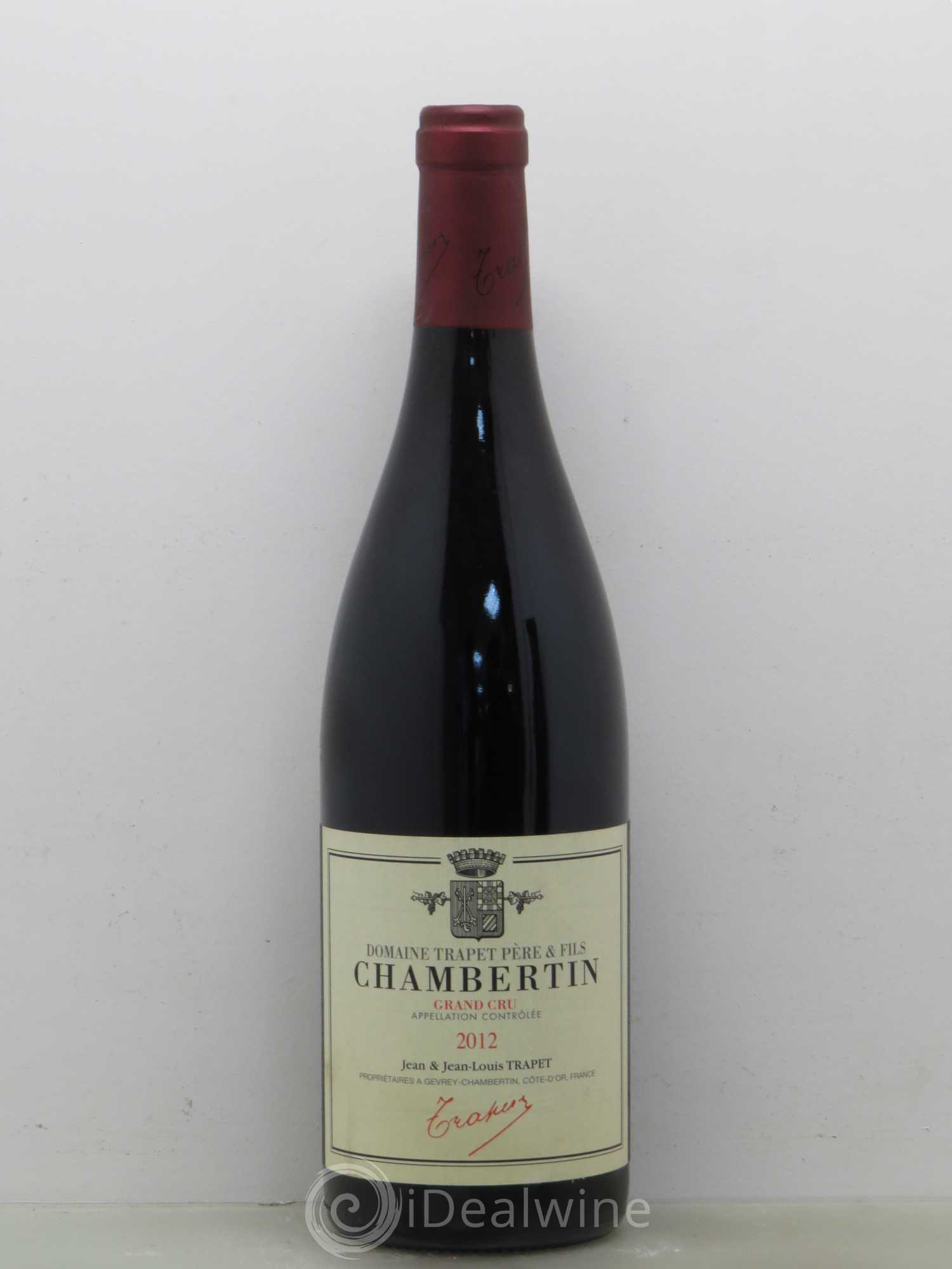 Chambertin Grand Cru Domaine Trapet 2012 - Lot de 1 bouteille - 0