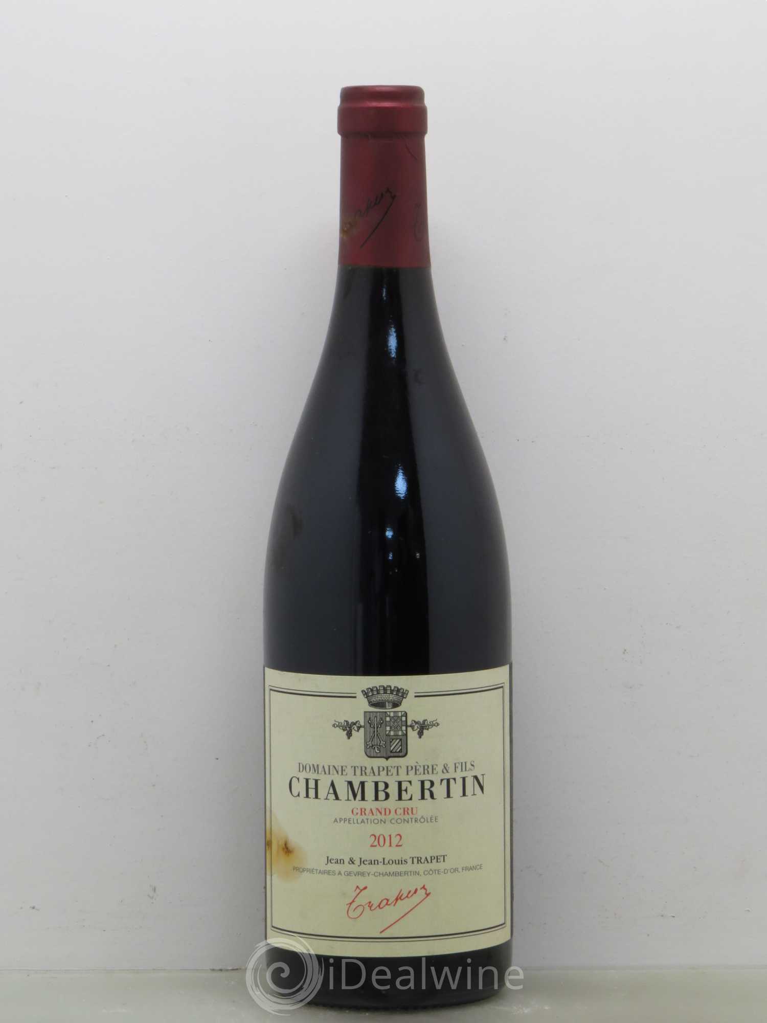 Chambertin Grand Cru Domaine Trapet 2012 - Lot de 1 bouteille - 0