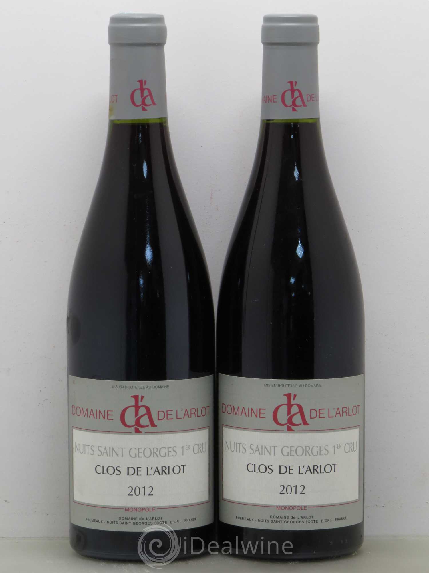 Nuits-Saint-Georges 1er Cru Clos de l'Arlot Domaine de l'Arlot 2012 - Lot de 2 bouteilles - 0