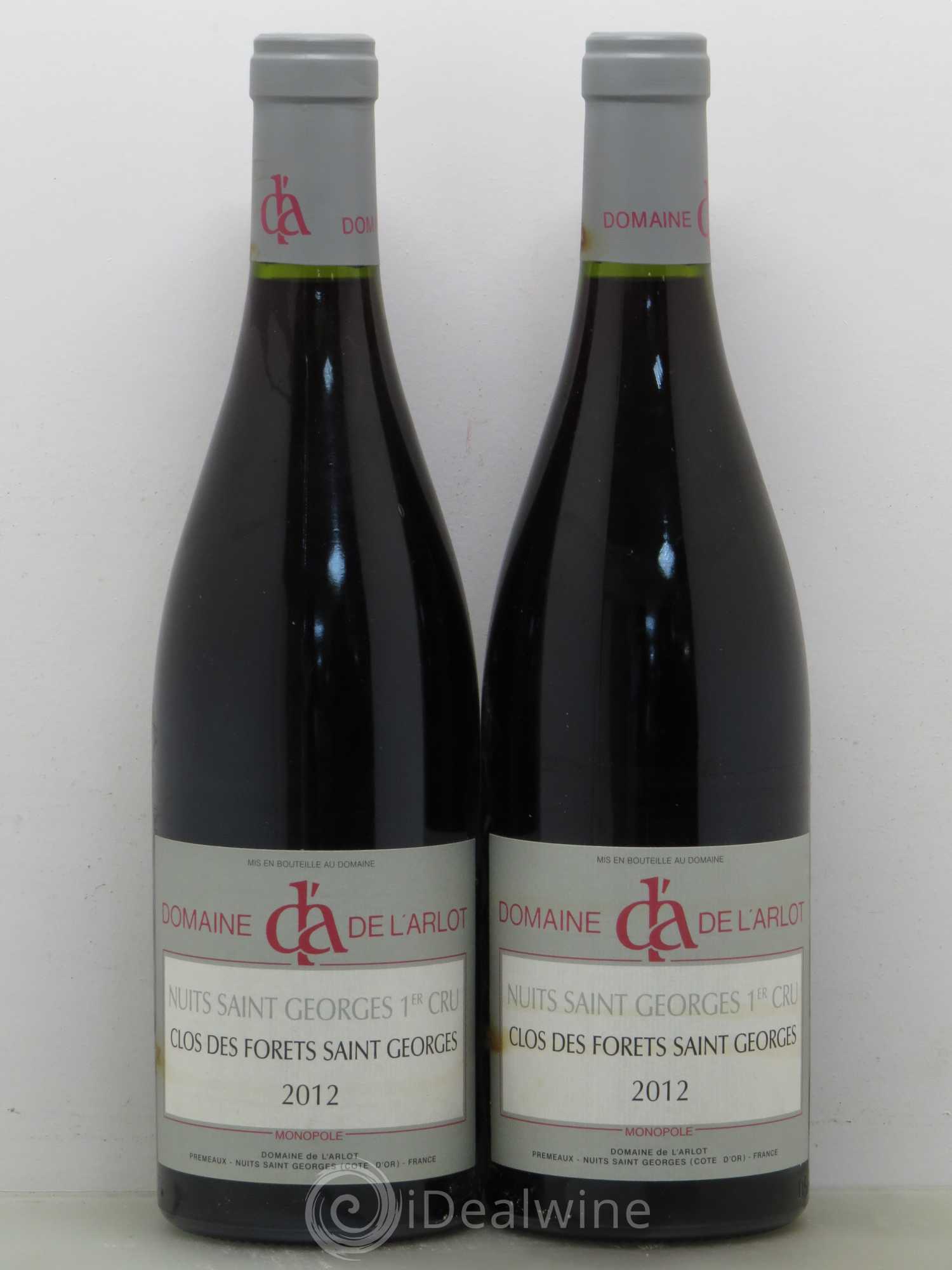 Nuits-Saint-Georges 1er Cru Clos des Forêts Saint-Georges Domaine de l'Arlot Clos des forêts saint georges 2012 - Lot de 2 bouteilles - 0