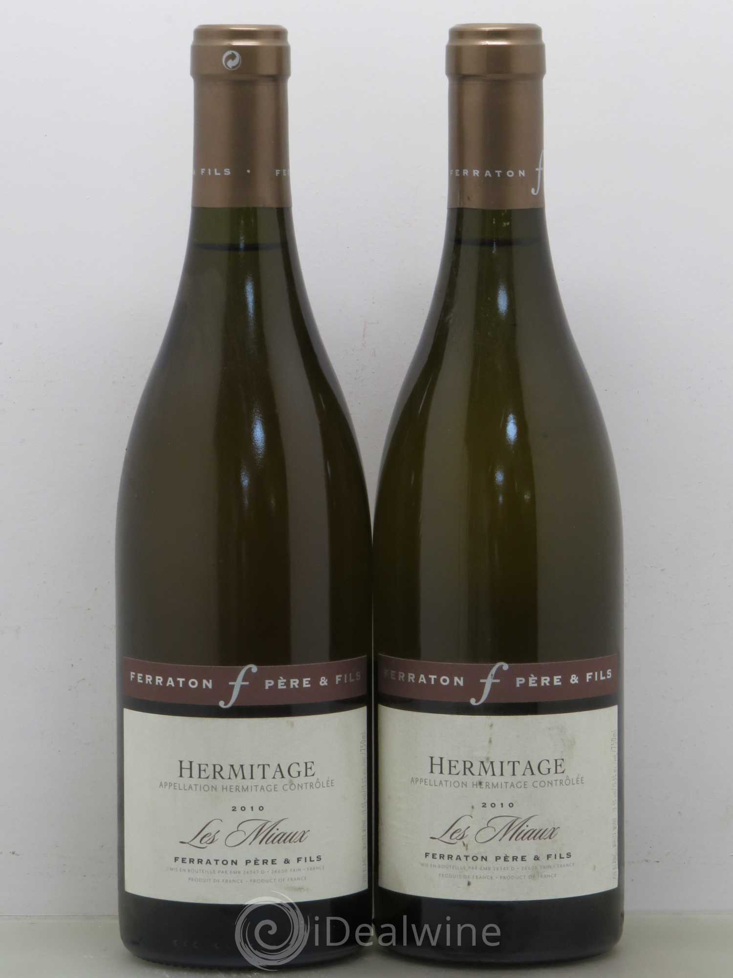 Hermitage Les Miaux Ferraton Père et Fils (Domaine) 2010 - Lot de 2 bouteilles - 0