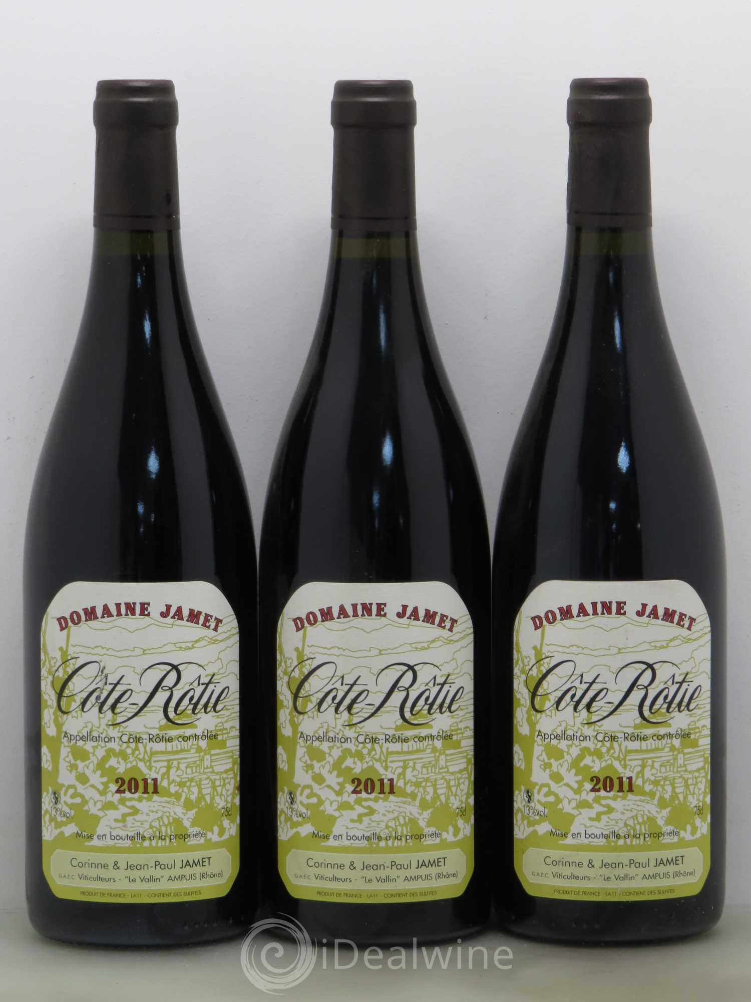 Côte-Rôtie Jamet (Domaine) 2011 - Lot de 3 bouteilles - 0