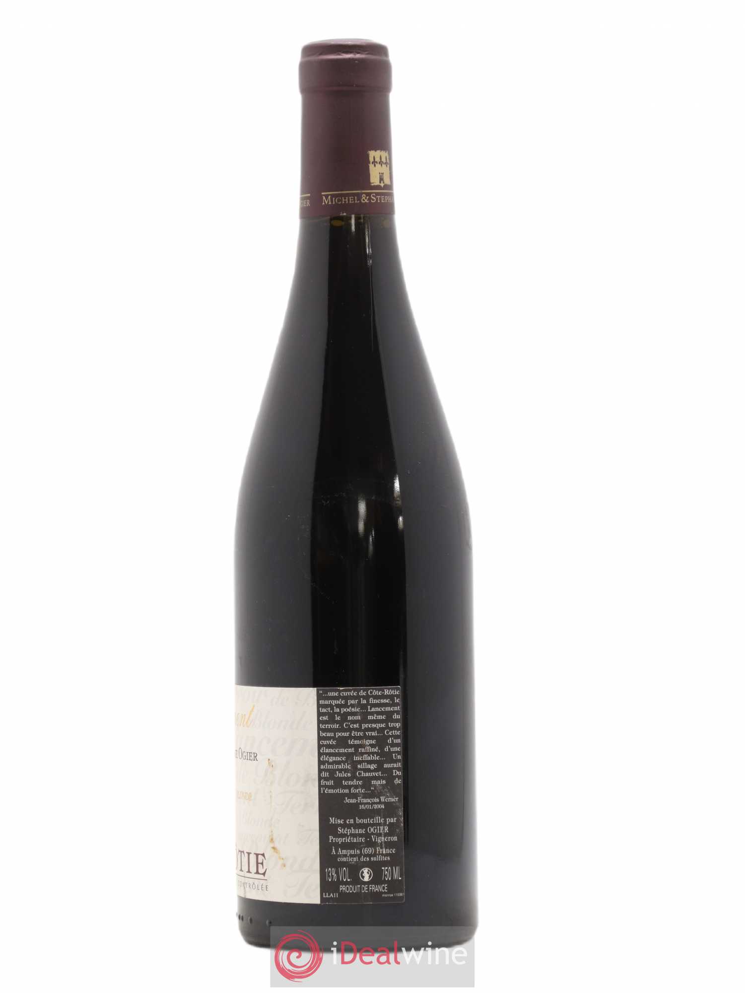 Côte-Rôtie Lancement Stéphane Ogier 2011 - Lot de 1 bouteille - 1