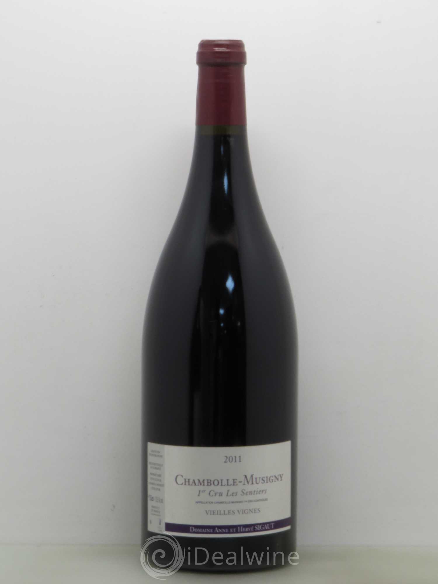Chambolle-Musigny 1er Cru Les Sentiers Vieilles Vignes Domaine Sigaut 2011 - Posten von 1 Magnum - 0
