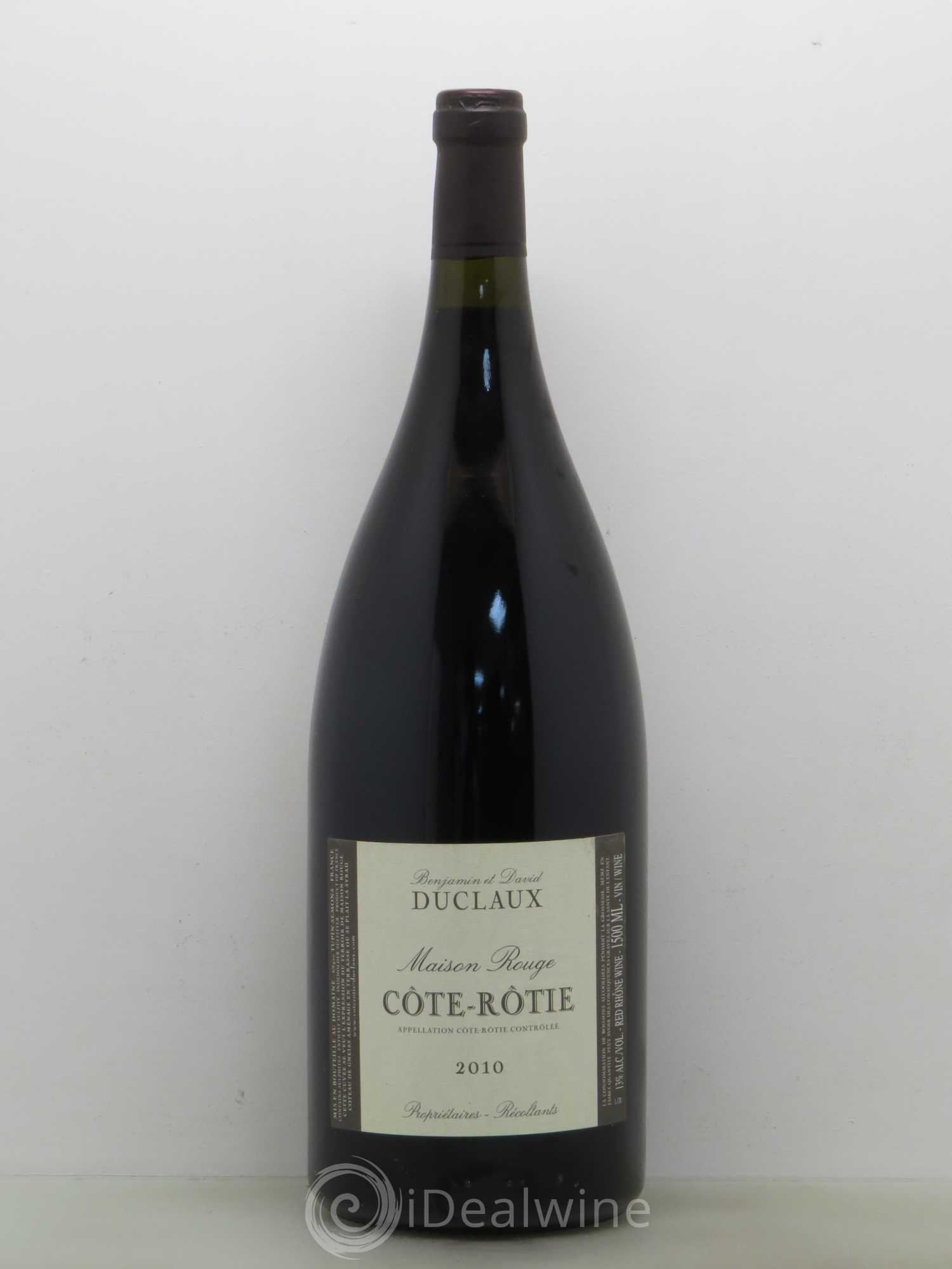 Côte-Rôtie Domaine Duclaux 2010 - Lot de 1 magnum - 0