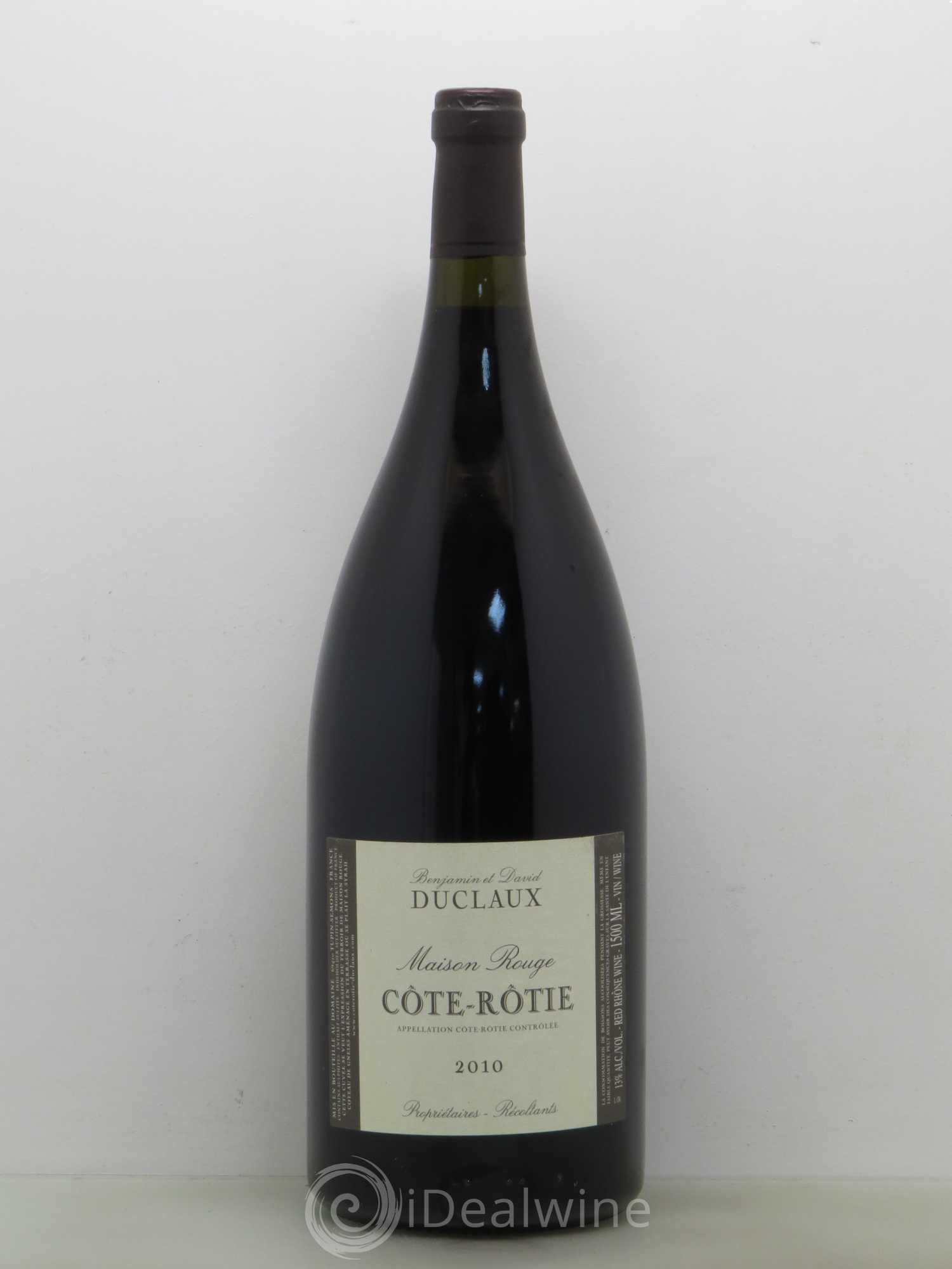 Côte-Rôtie Domaine Duclaux 2010 - Lot de 1 magnum - 0
