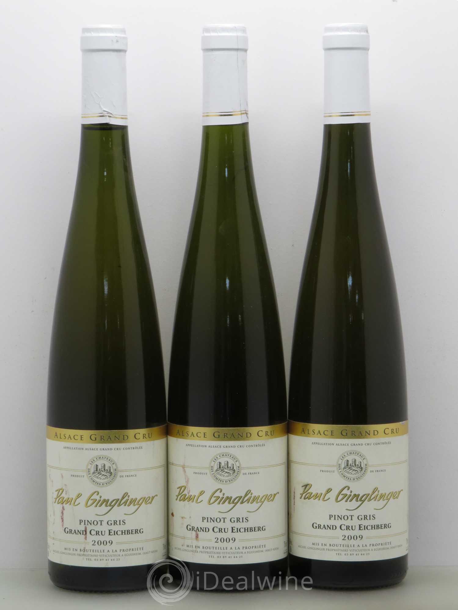 Pinot Gris Eichberg Domaine Paul Ginglinger 2009 - Posten von 3 Flaschen - 0