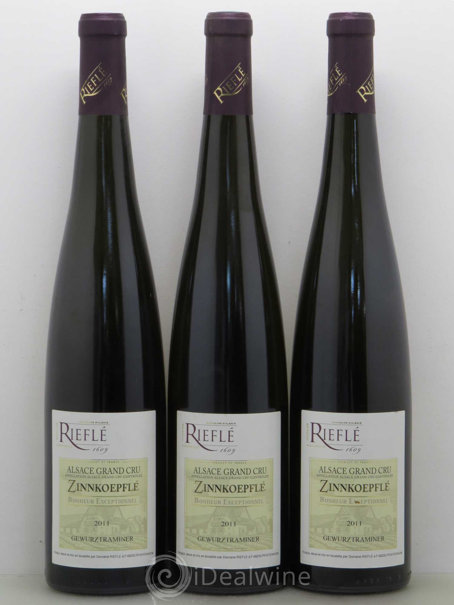 Gewurztraminer Zinnkoepfle Domaine Riefle 2011 - Lot de 3 bouteilles - 0