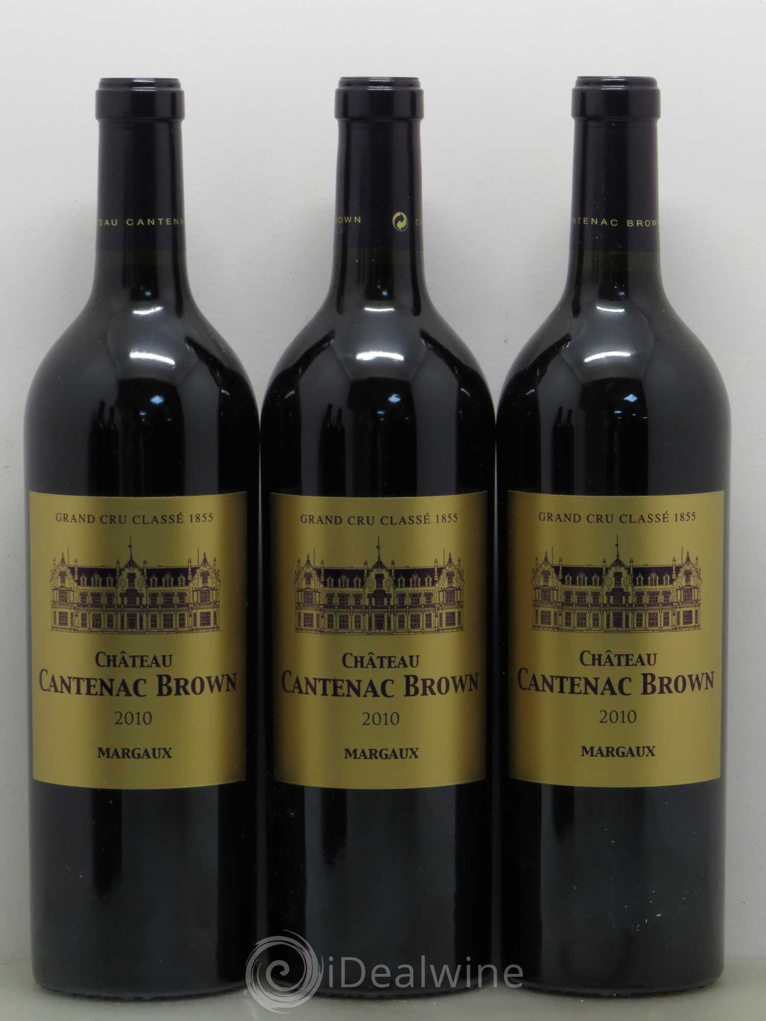 Château Cantenac Brown 3ème Grand Cru Classé 2010 - Lot de 5 bouteilles - 1