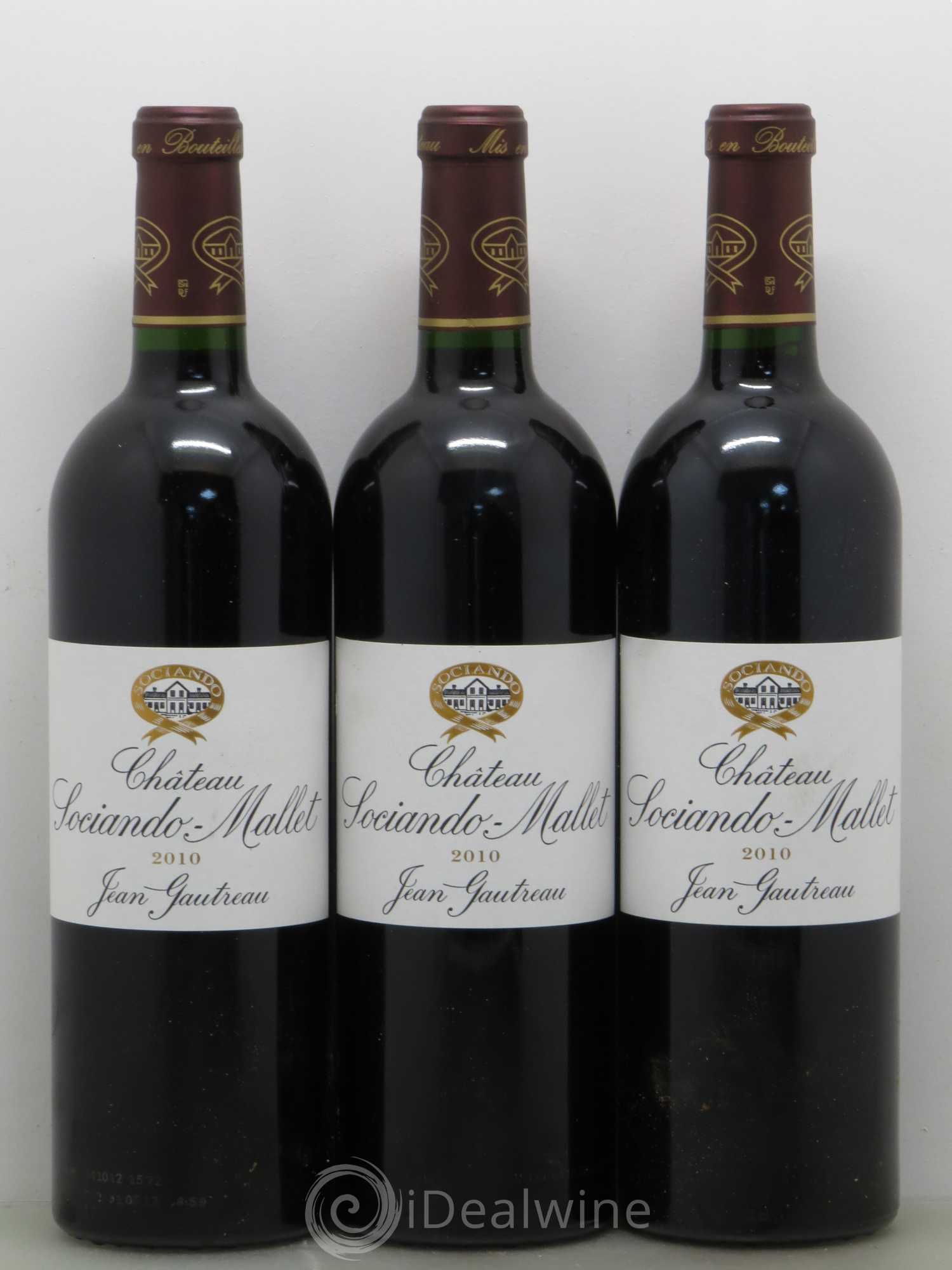 Château Sociando Mallet 2010 - Lot de 5 bouteilles - 1