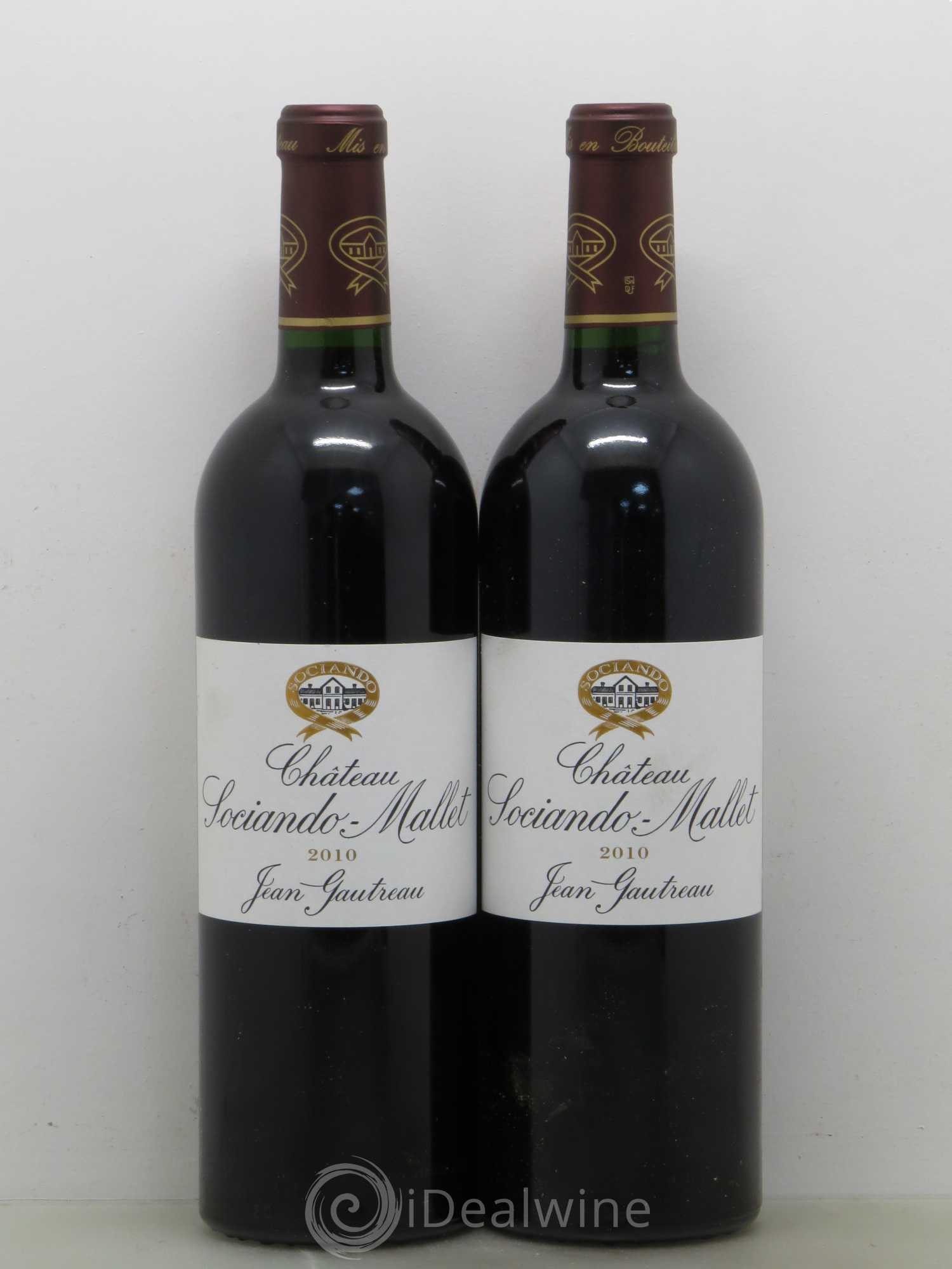 Château Sociando Mallet 2010 - Lot de 5 bouteilles - 2