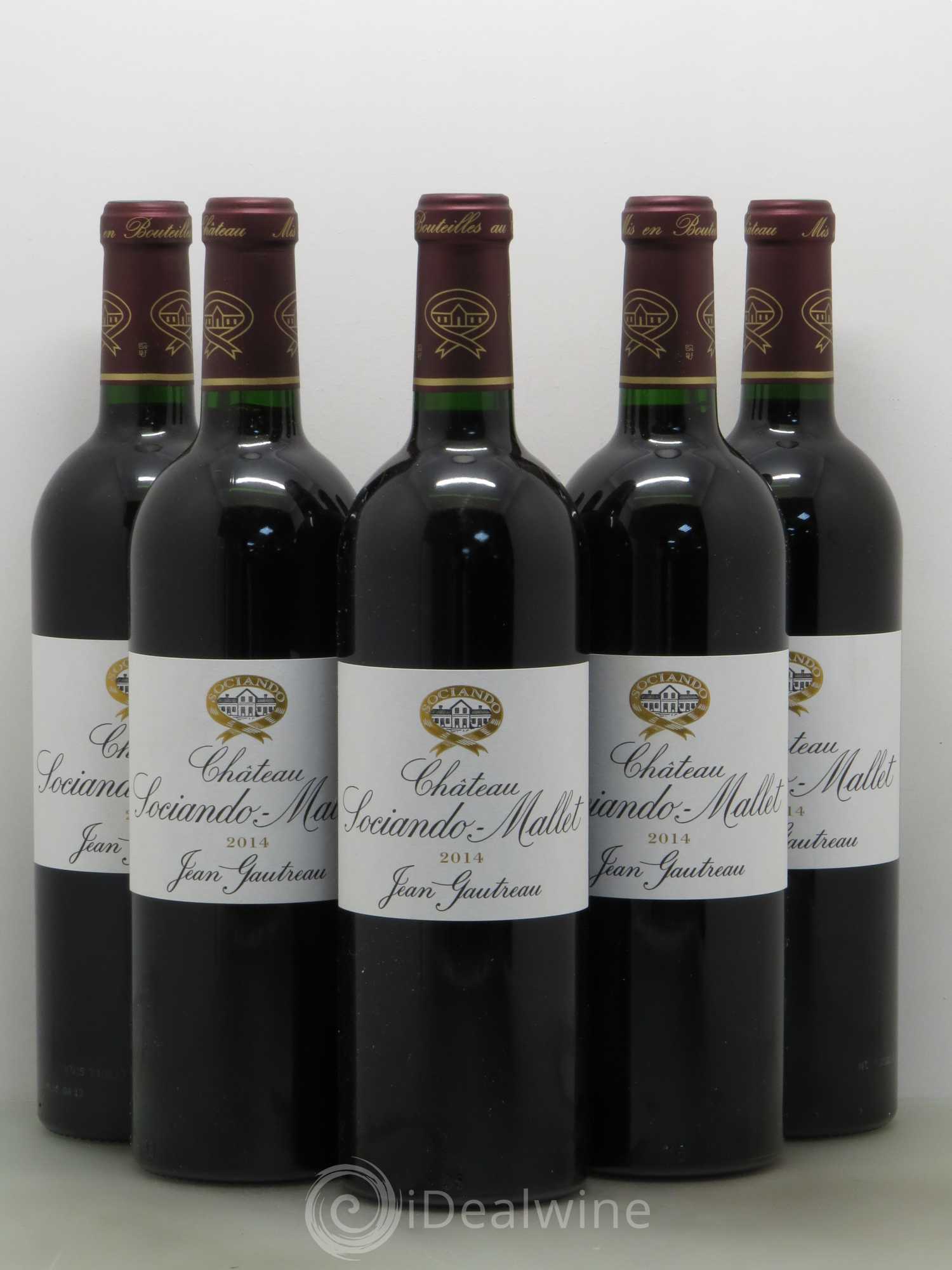 Château Sociando Mallet 2014 - Lot de 5 bouteilles - 0