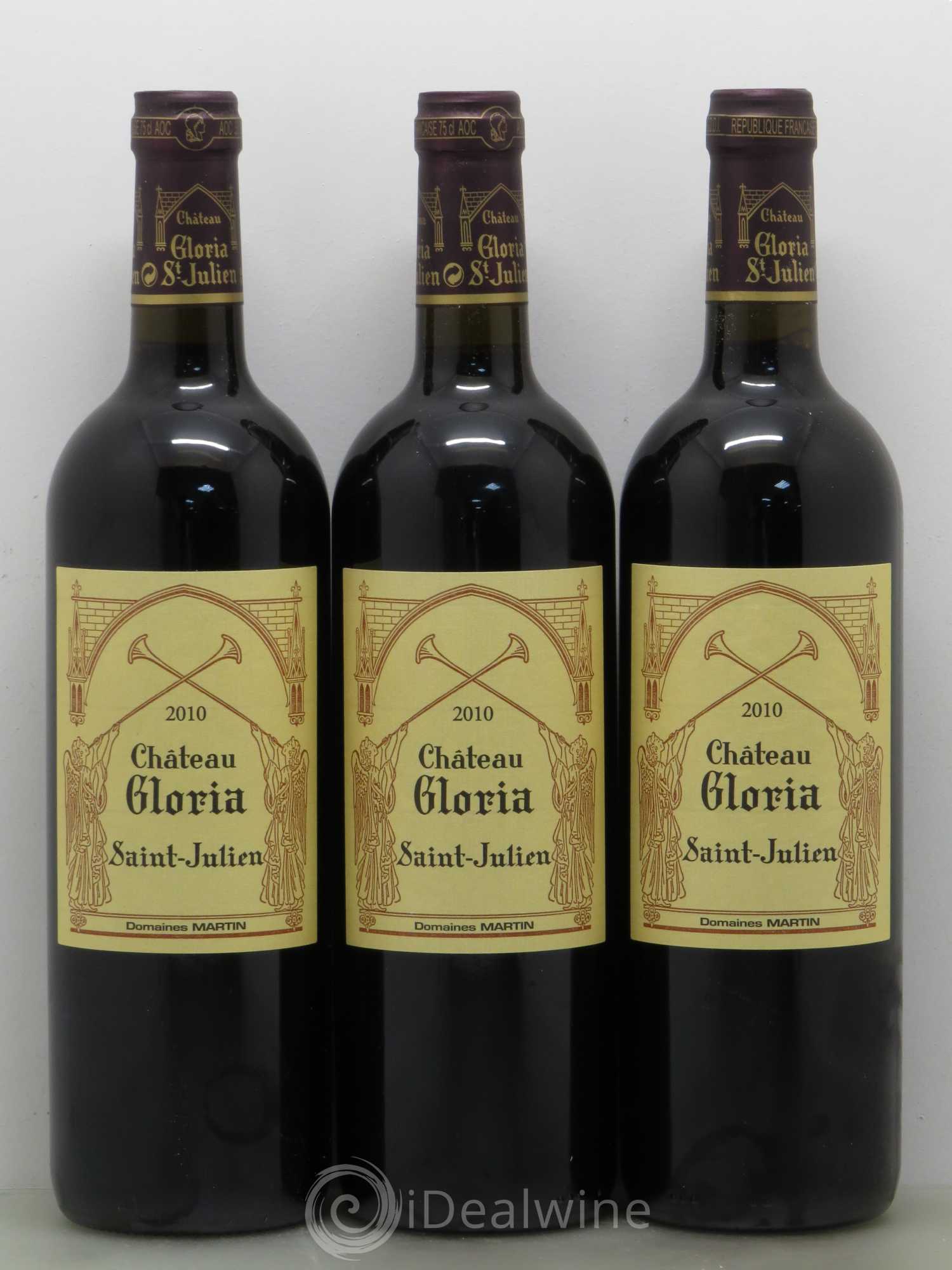 Château Gloria 2010 - Lot de 5 bouteilles - 1