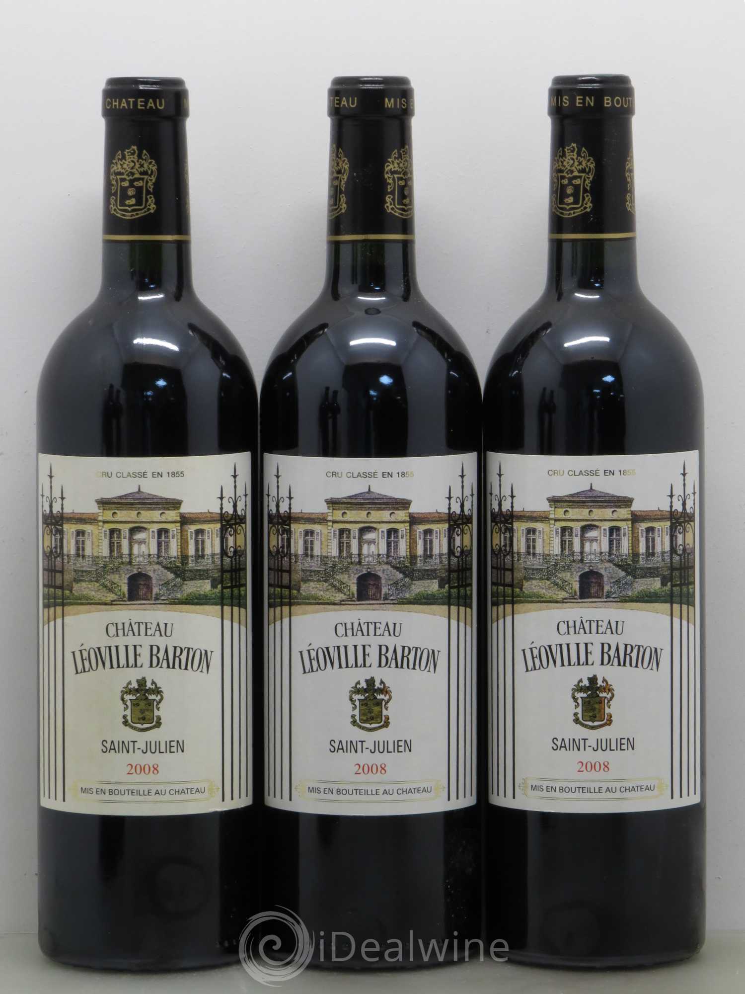 Château Léoville Barton 2ème Grand Cru Classé 2008 - Lot de 5 bouteilles - 1