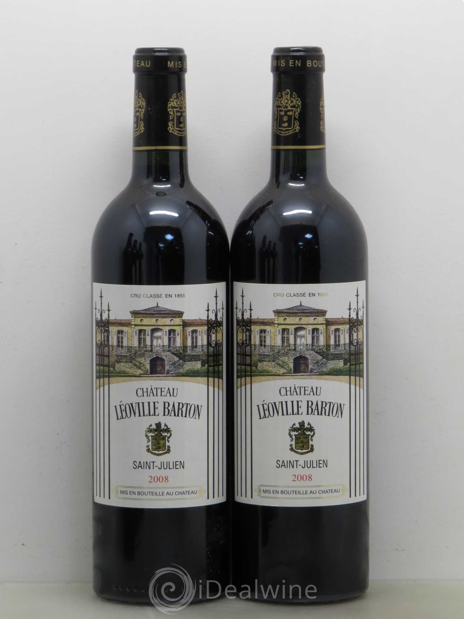 Château Léoville Barton 2ème Grand Cru Classé 2008 - Lot de 5 bouteilles - 2
