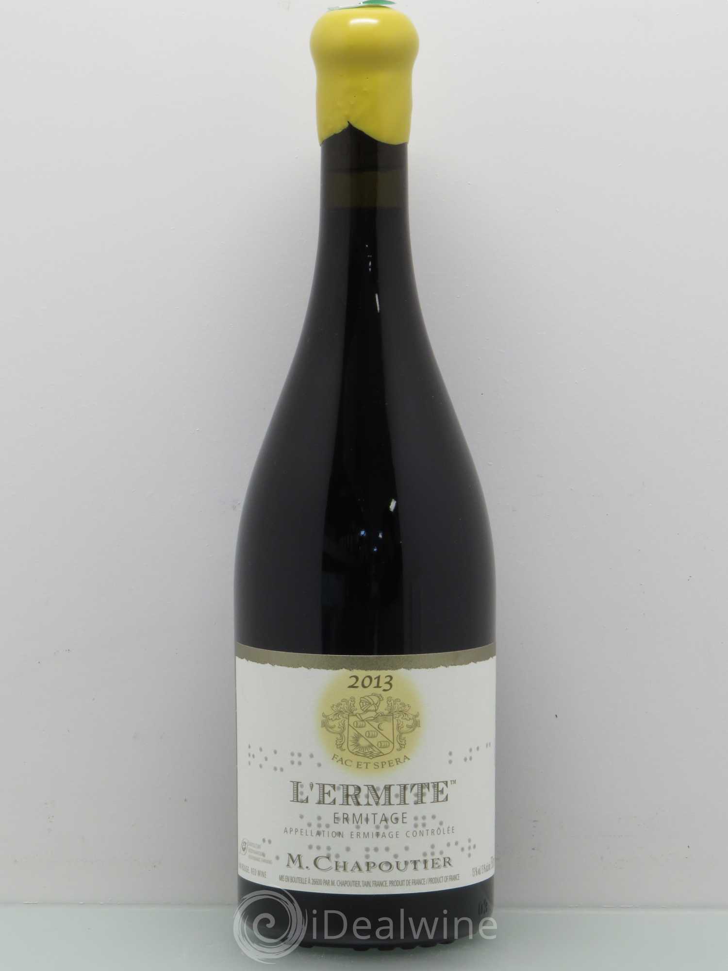 Hermitage Ermitage l'Ermite Chapoutier 2013 - Lot de 1 bouteille - 0