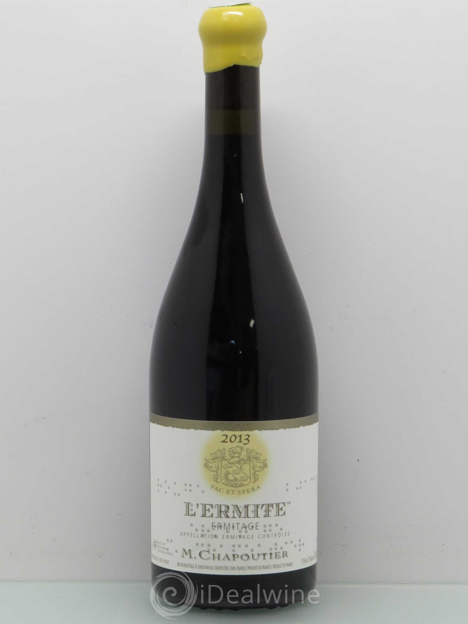 Hermitage Ermitage l'Ermite Chapoutier 2013 - Lot de 1 bouteille - 0