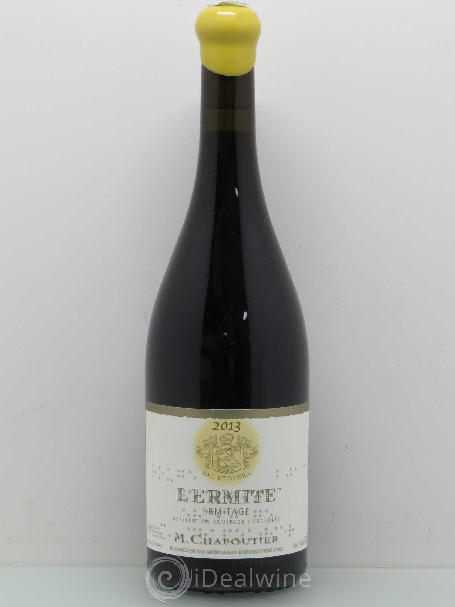 Hermitage Ermitage l'Ermite Chapoutier 2013 - Lot de 1 bouteille - 0
