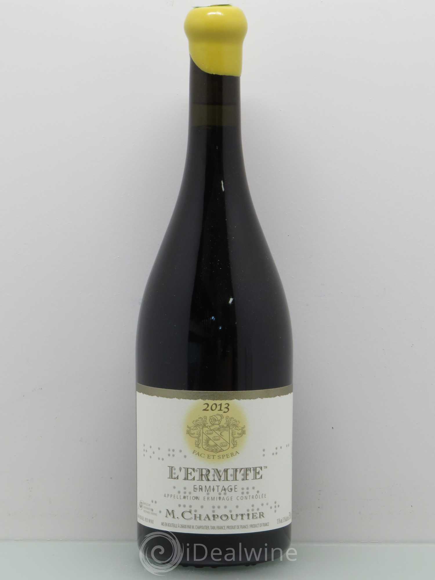 Hermitage Ermitage l'Ermite Chapoutier 2013 - Lot de 1 bouteille - 0
